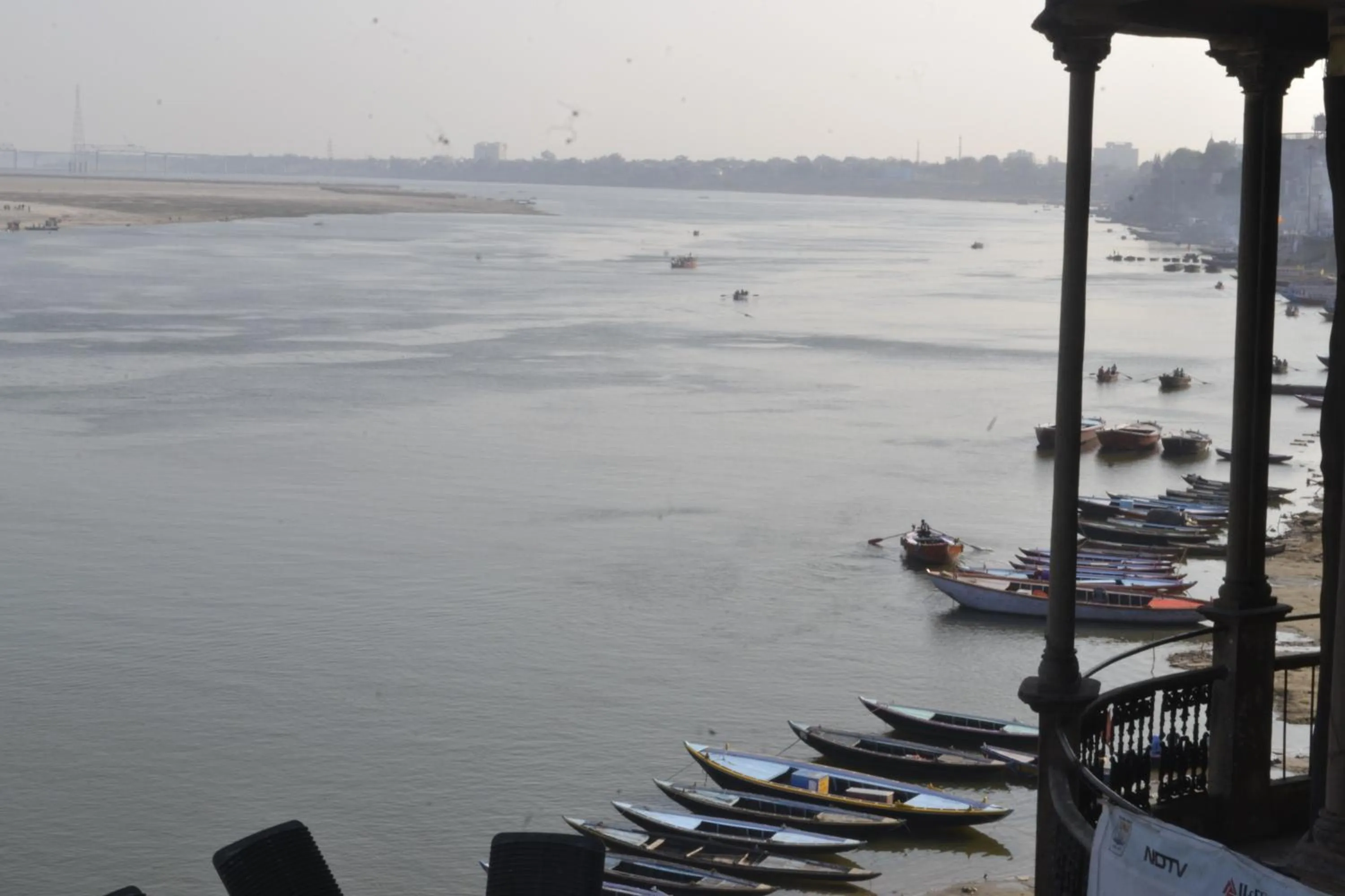 River view in Hotel Sita (place on the heritage ghats of benaras)