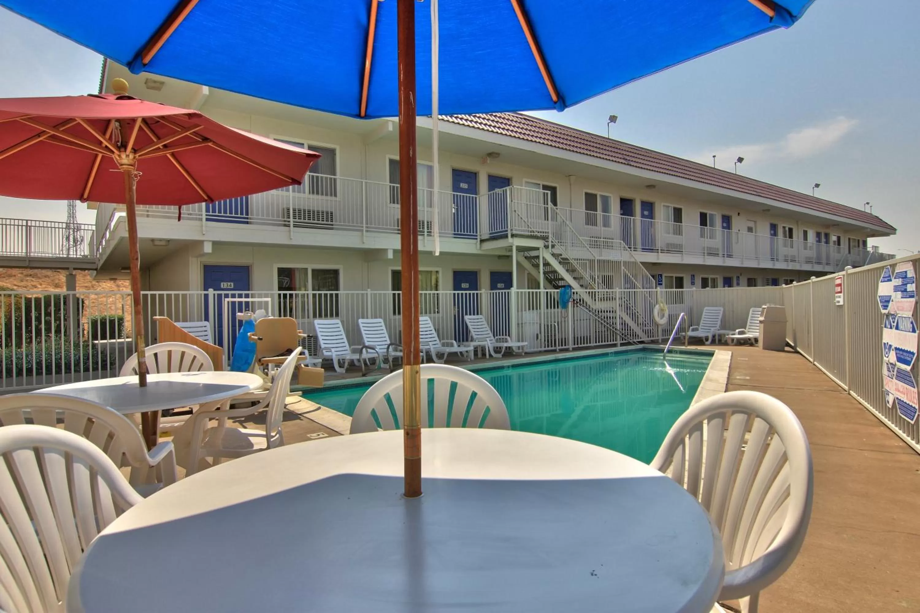Swimming pool in Motel 6-Sacramento, CA - Old Sacramento North