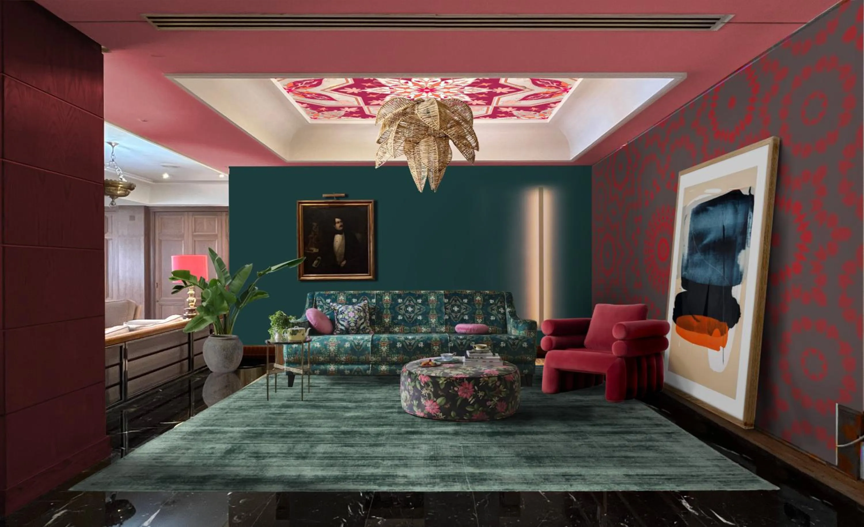 Lobby or reception in Hesperia Sevilla