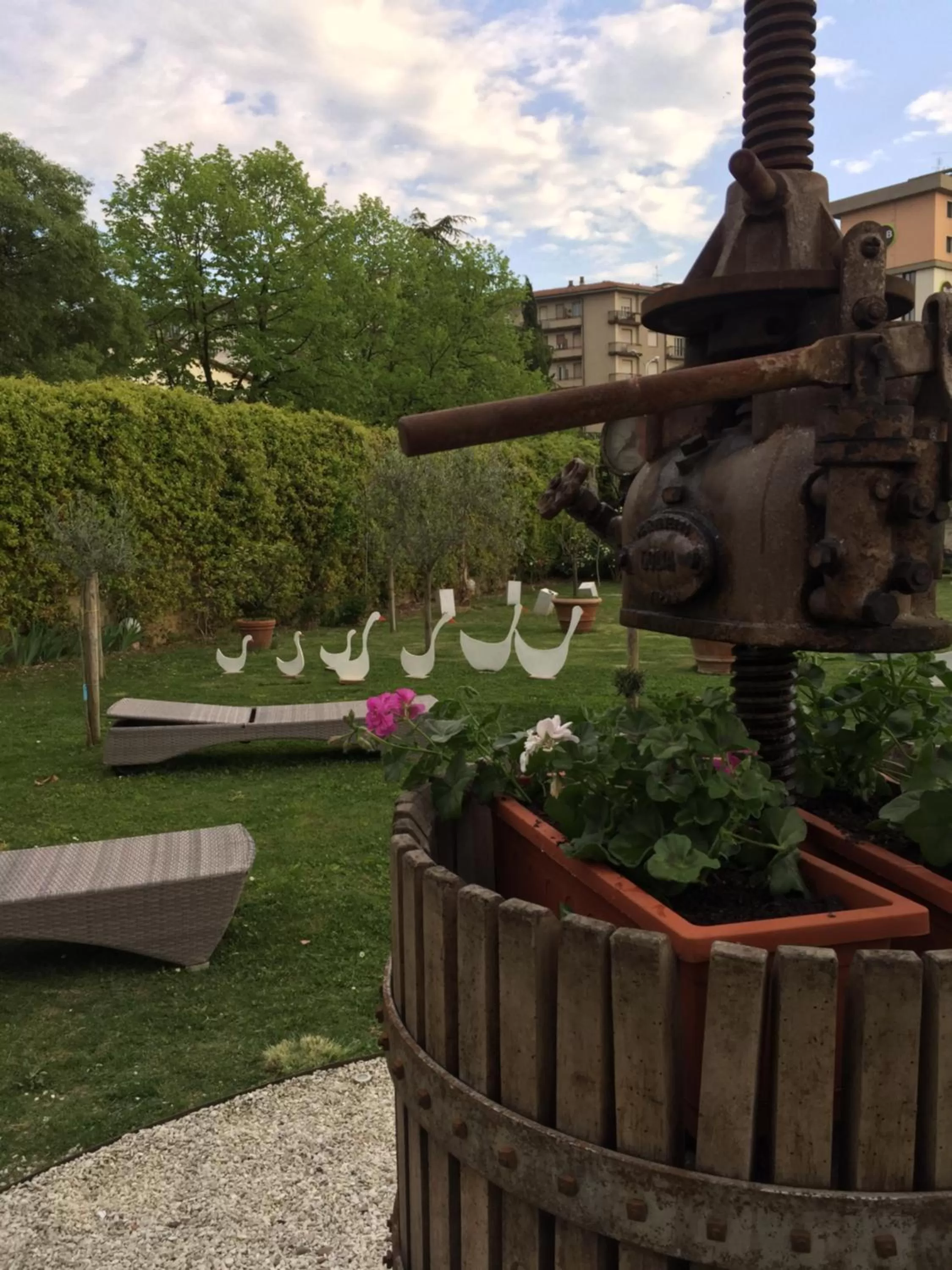 Garden view in Villa Aruch