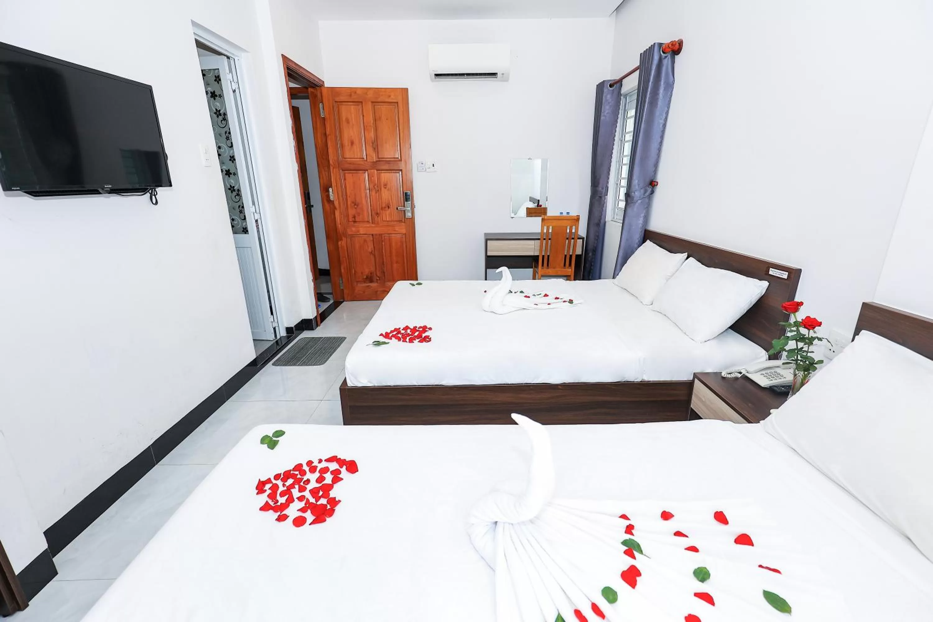 Bed in Ciao Hồng Phúc Hotel