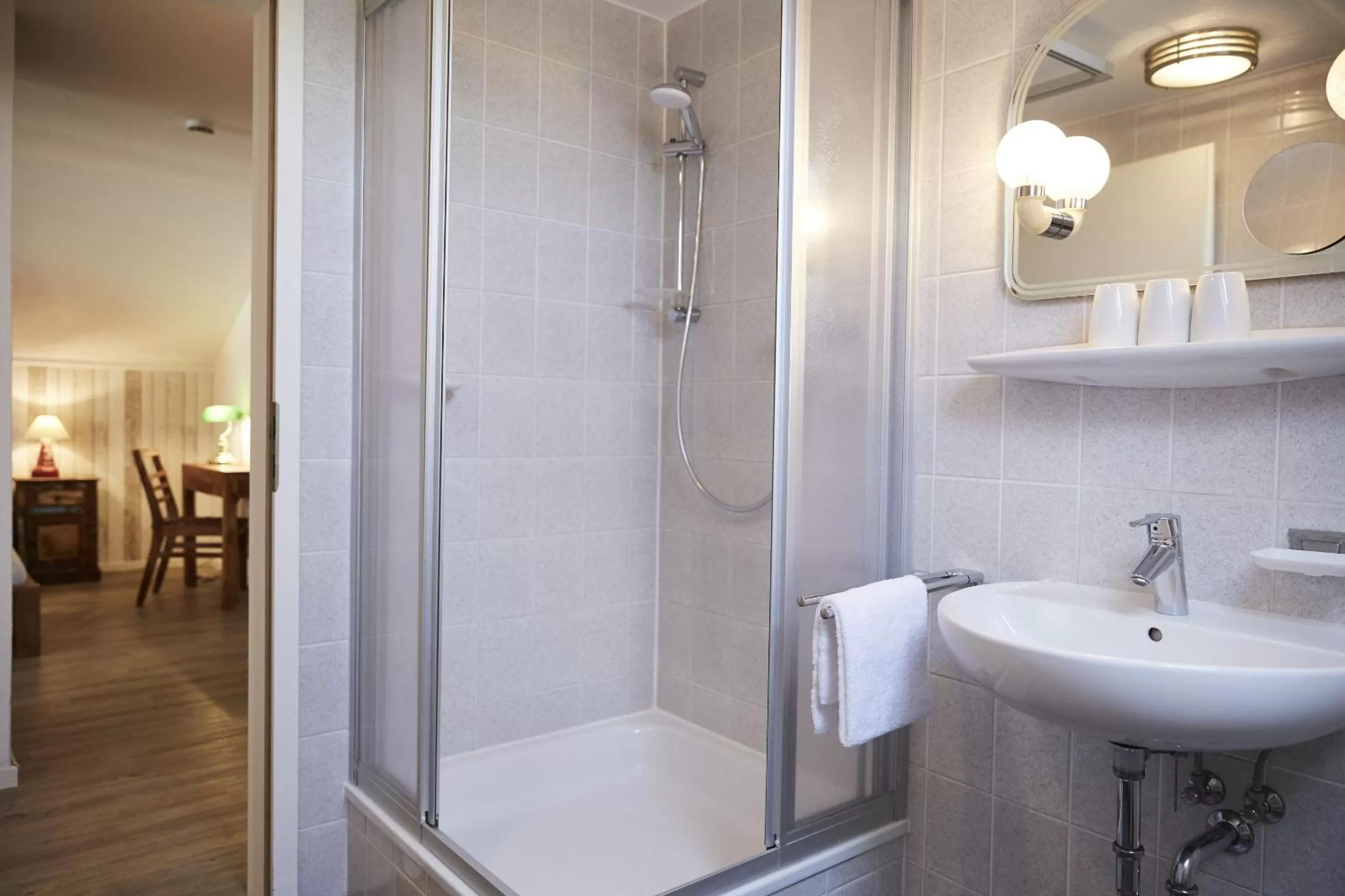 Bathroom in Bernstein-Hotel Bootshaus