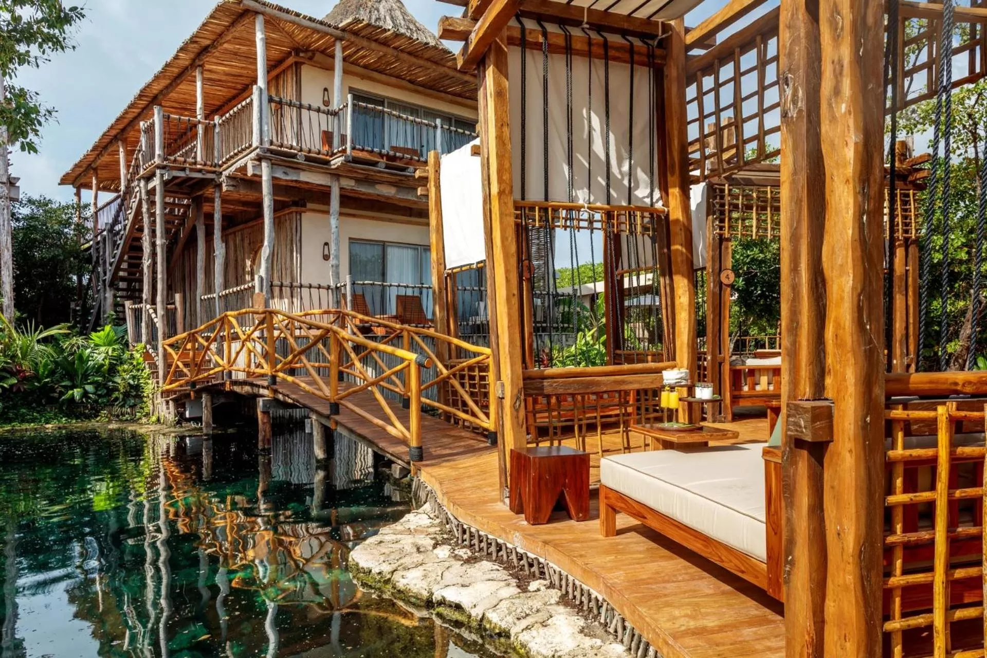 Swimming pool in Hotel Shibari - Restaurant & Cenote Club