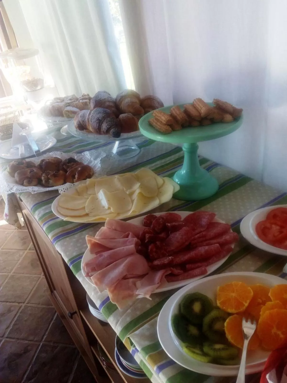 Breakfast in B&B Villa del Sole Relais