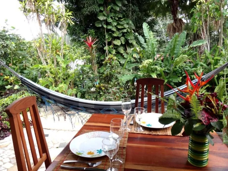 Restaurant/places to eat, Balcony/Terrace in Hotel Eco Sítio Nosso Paraíso