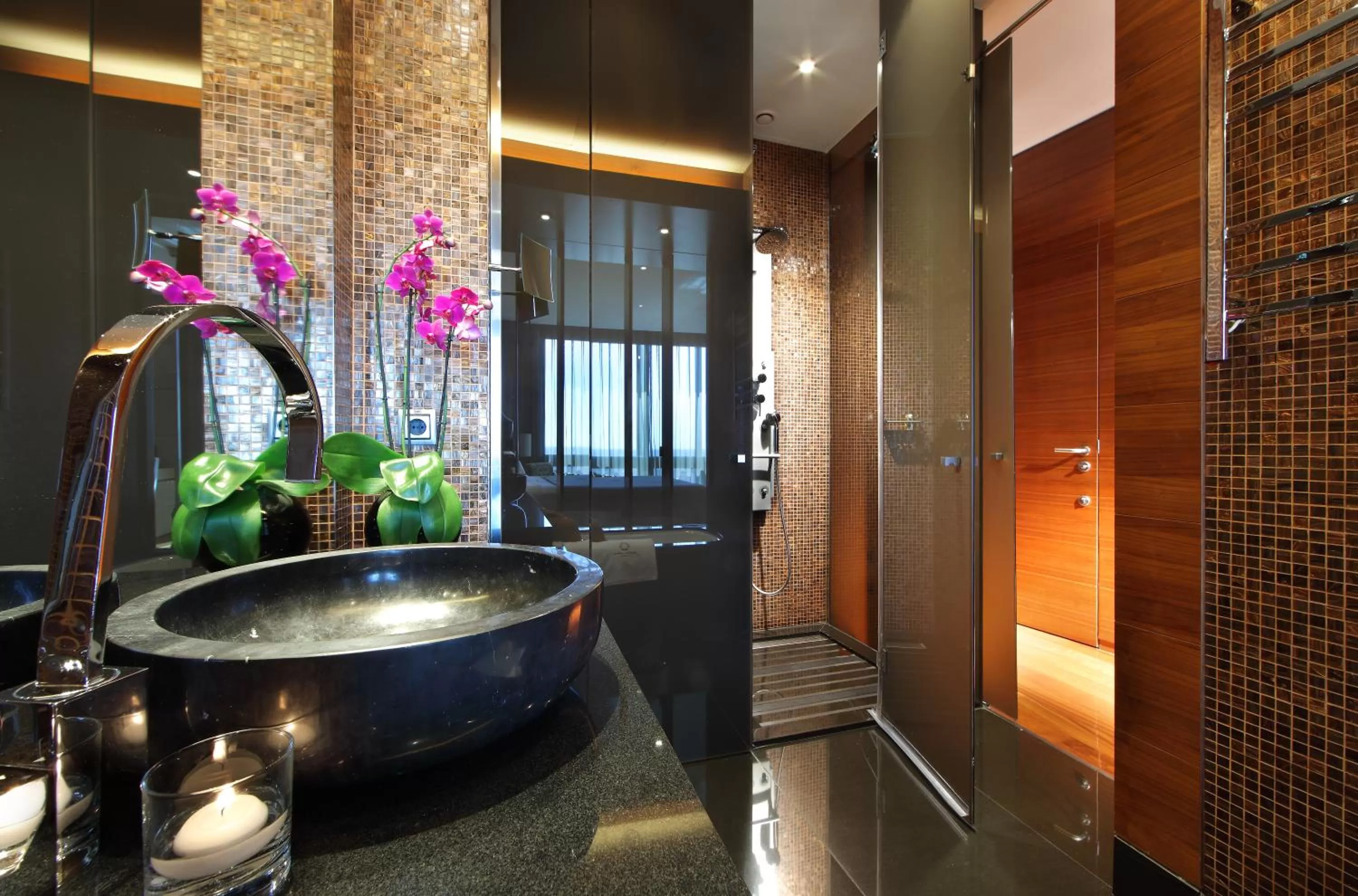 Bathroom in Eurostars Madrid Tower