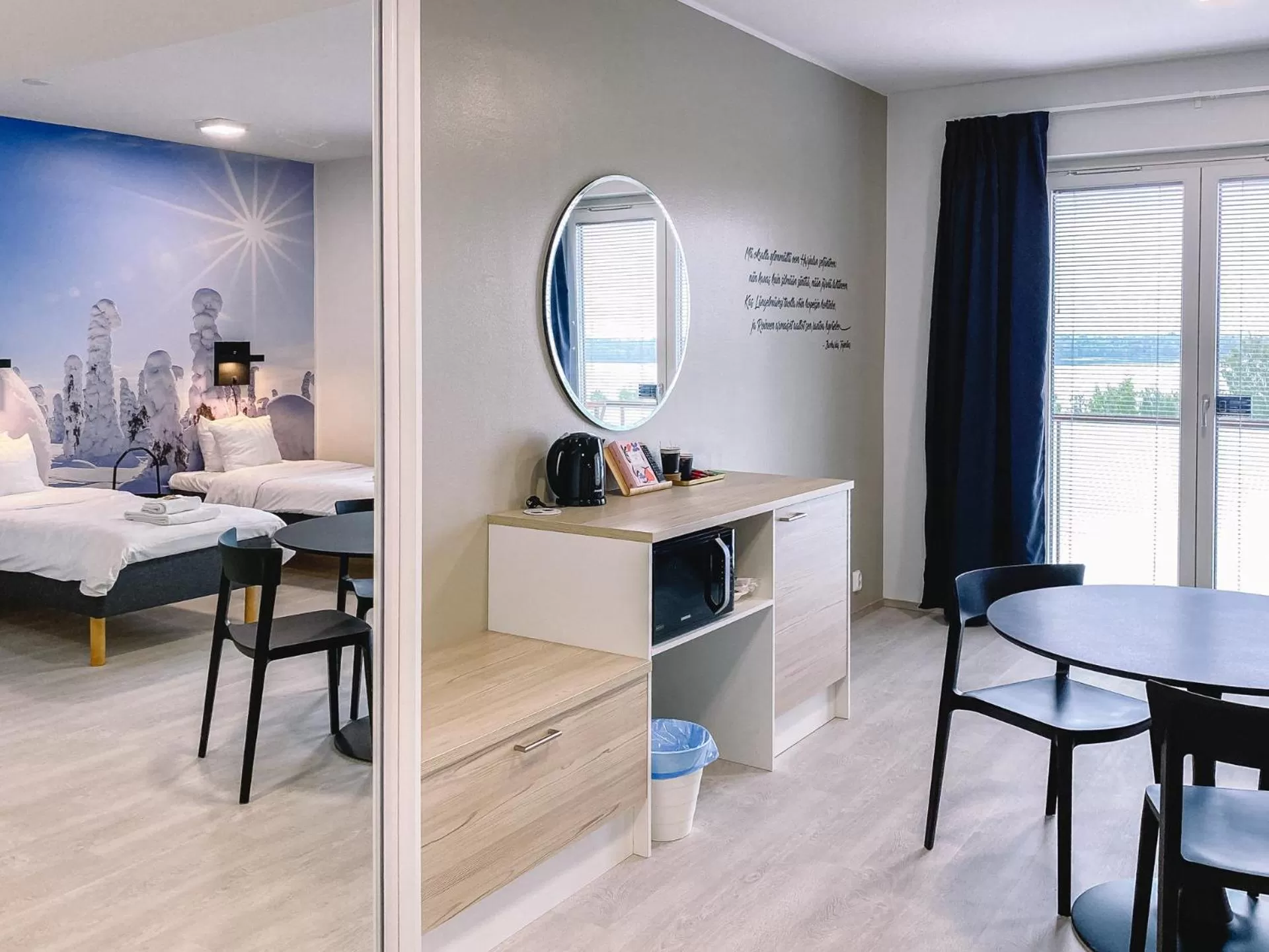 Bed in Hotelli Kuohu Kangasala - Hotel and Apartments by UHANDA