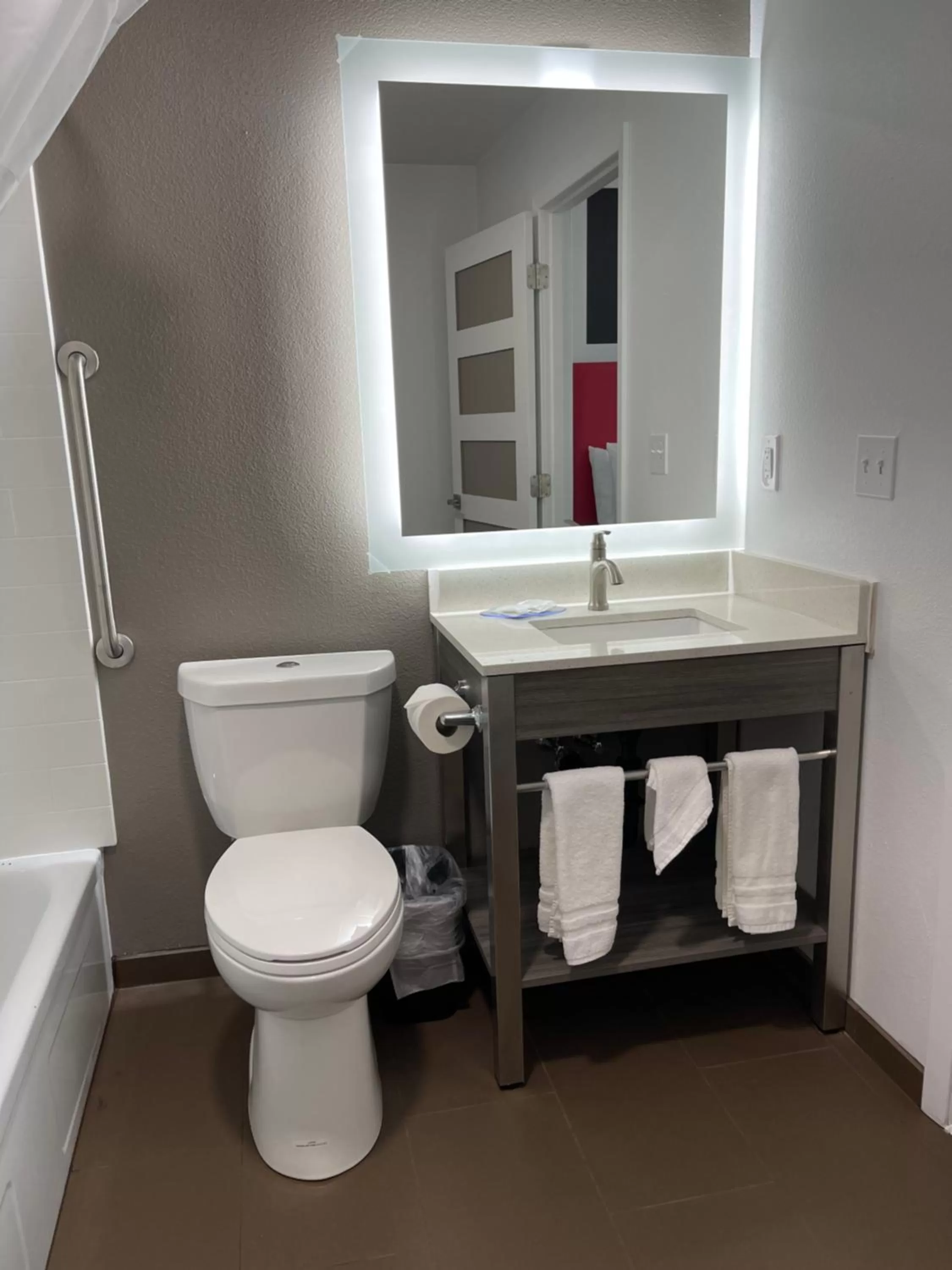 Bathroom in Money Saver Motel