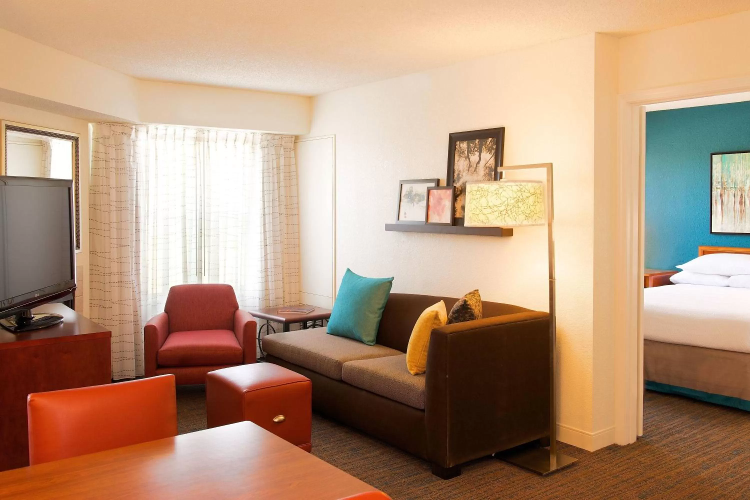 Living room, Bed in Residence Inn by Marriott Evansville East