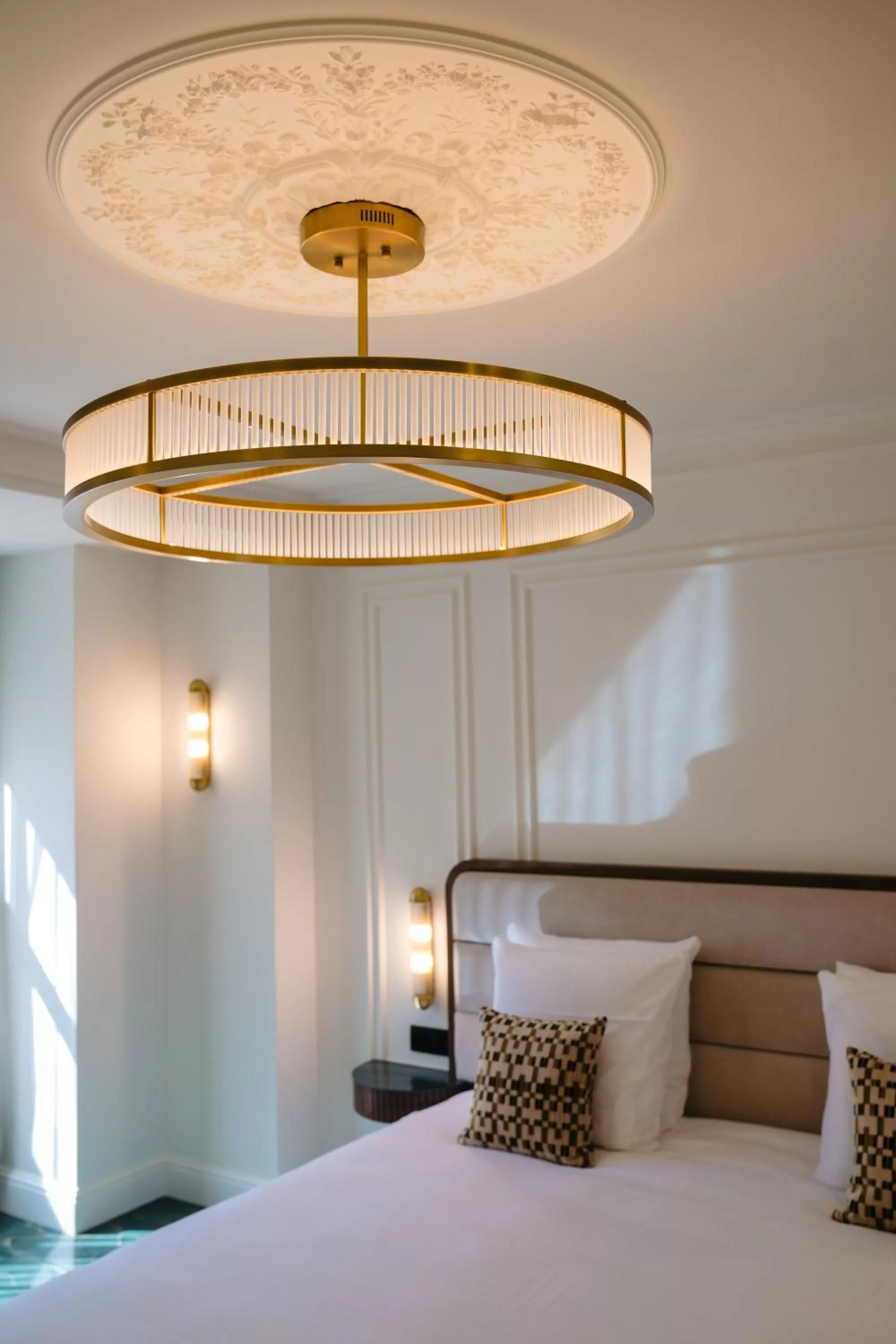 Decorative detail, Bed in Hotel Du Parc