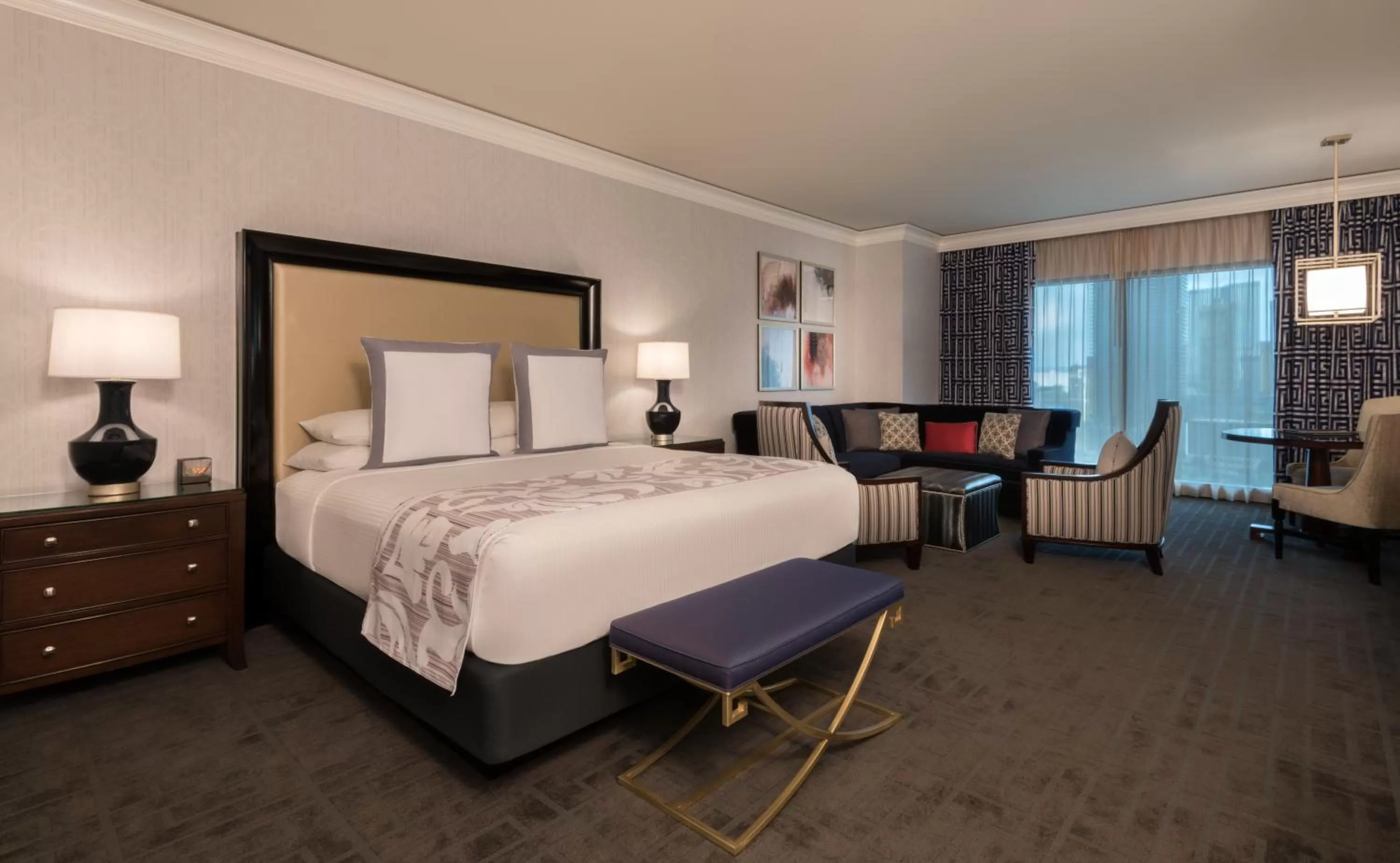 Photo of the whole room, Bed in Caesars Palace Hotel & Casino