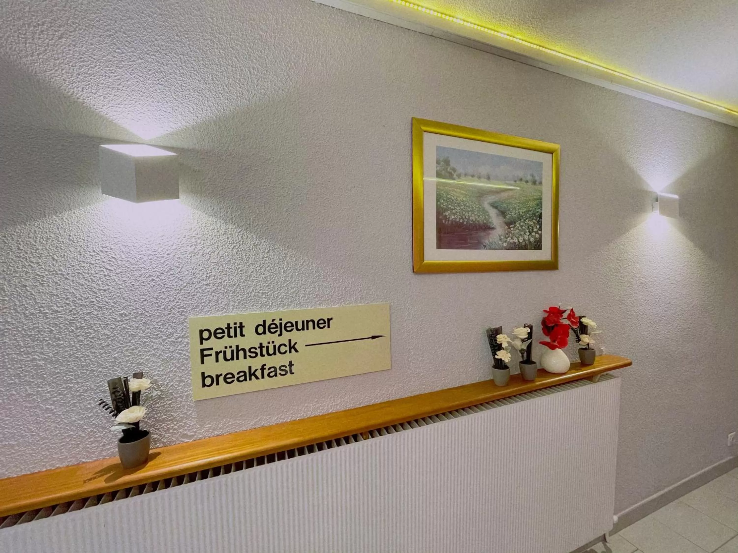 Lobby or reception in Hotel Le Ronchamp