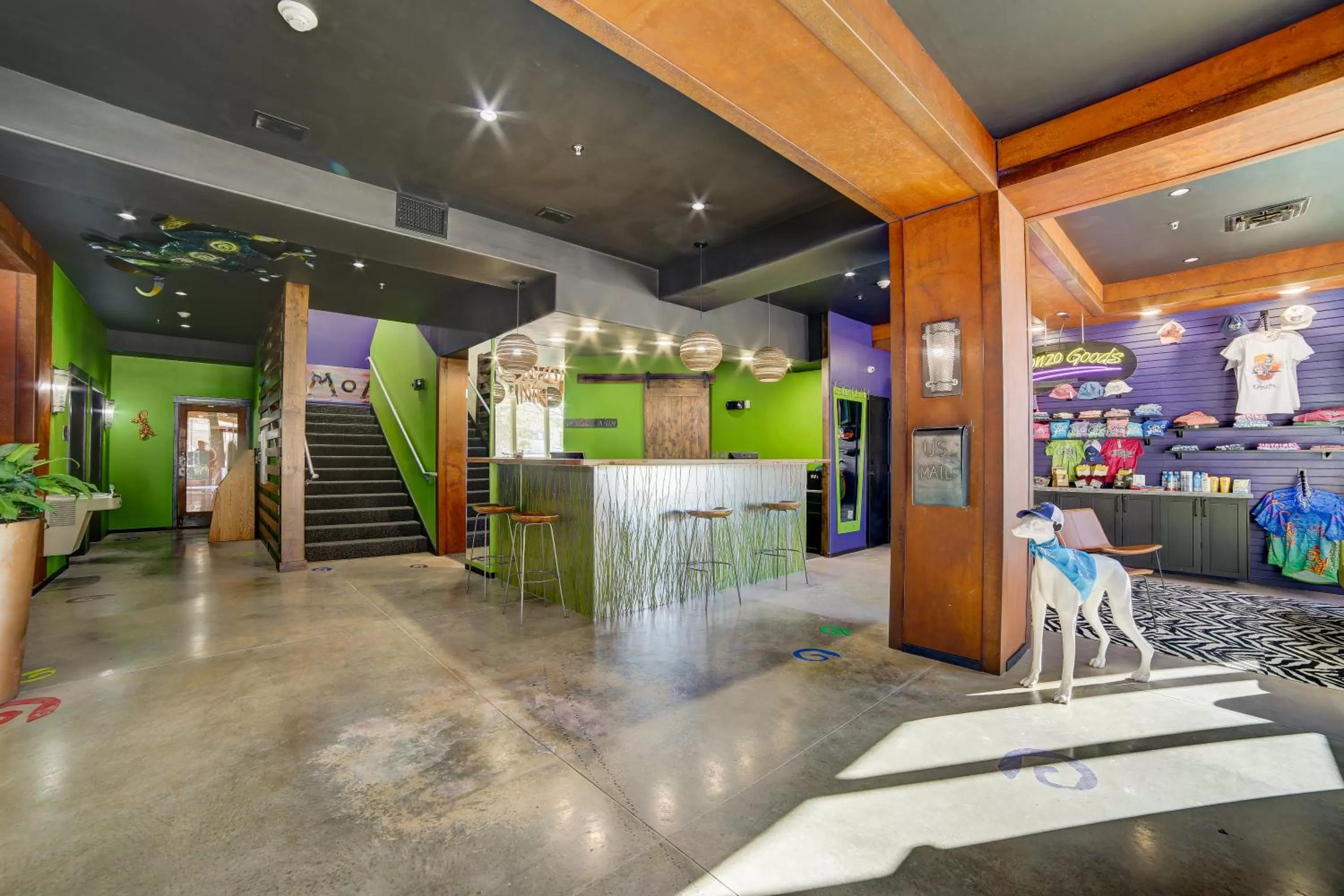 On-site shops in The Gonzo Inn