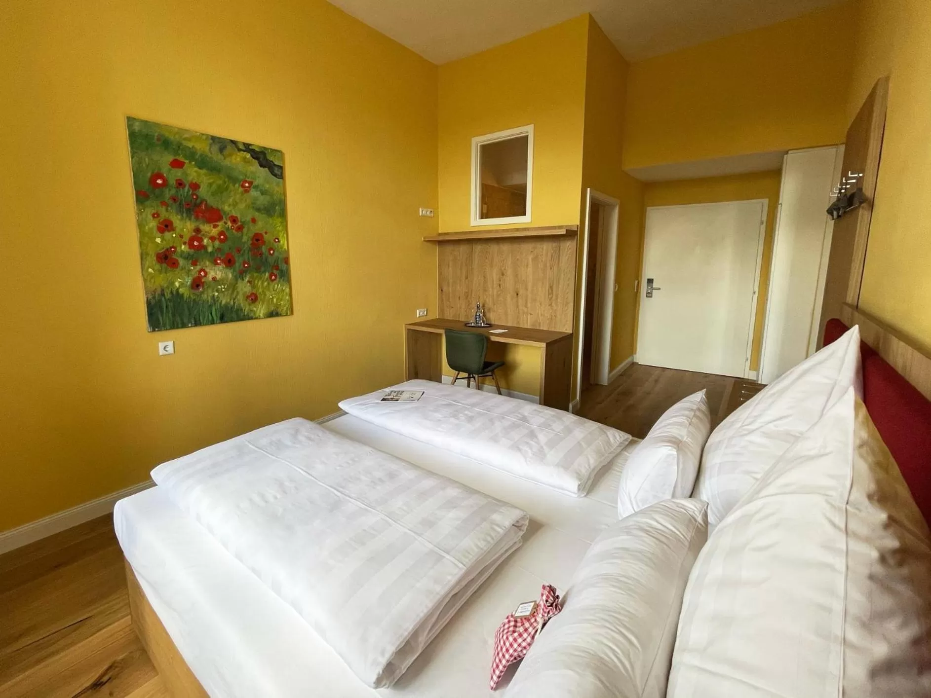 Photo of the whole room, Bed in BioHotel Schloss Kirchberg