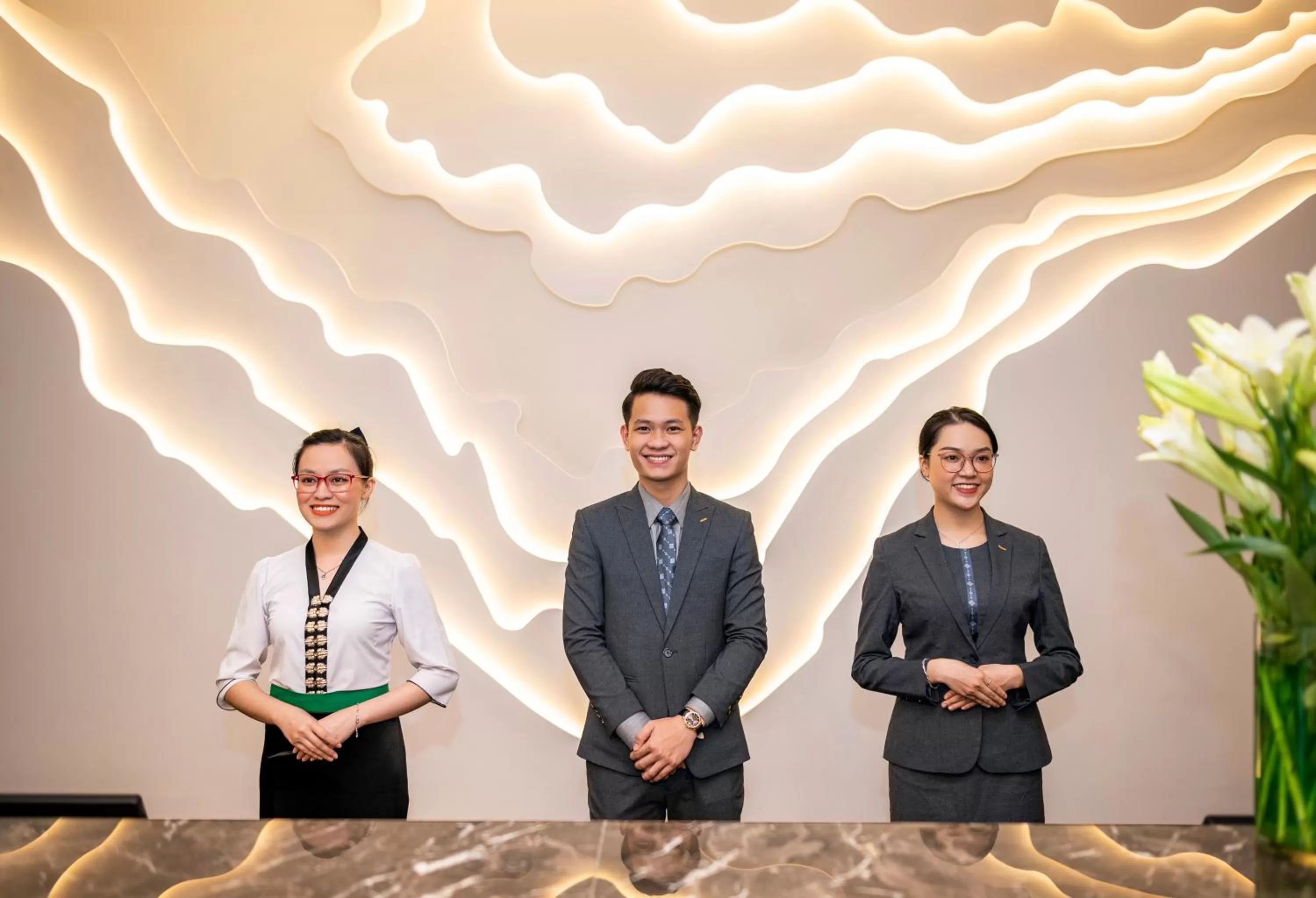 Staff in Muong Thanh Luxury Saigon Hotel