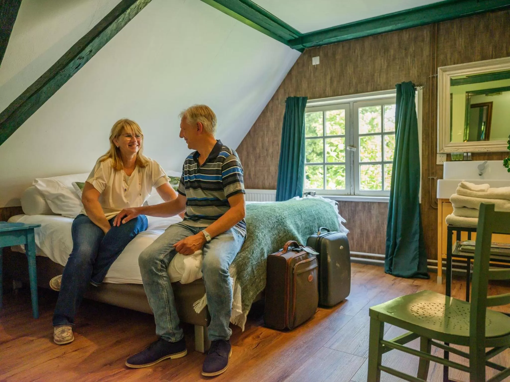 Bed in Herberg de Lingehoeve