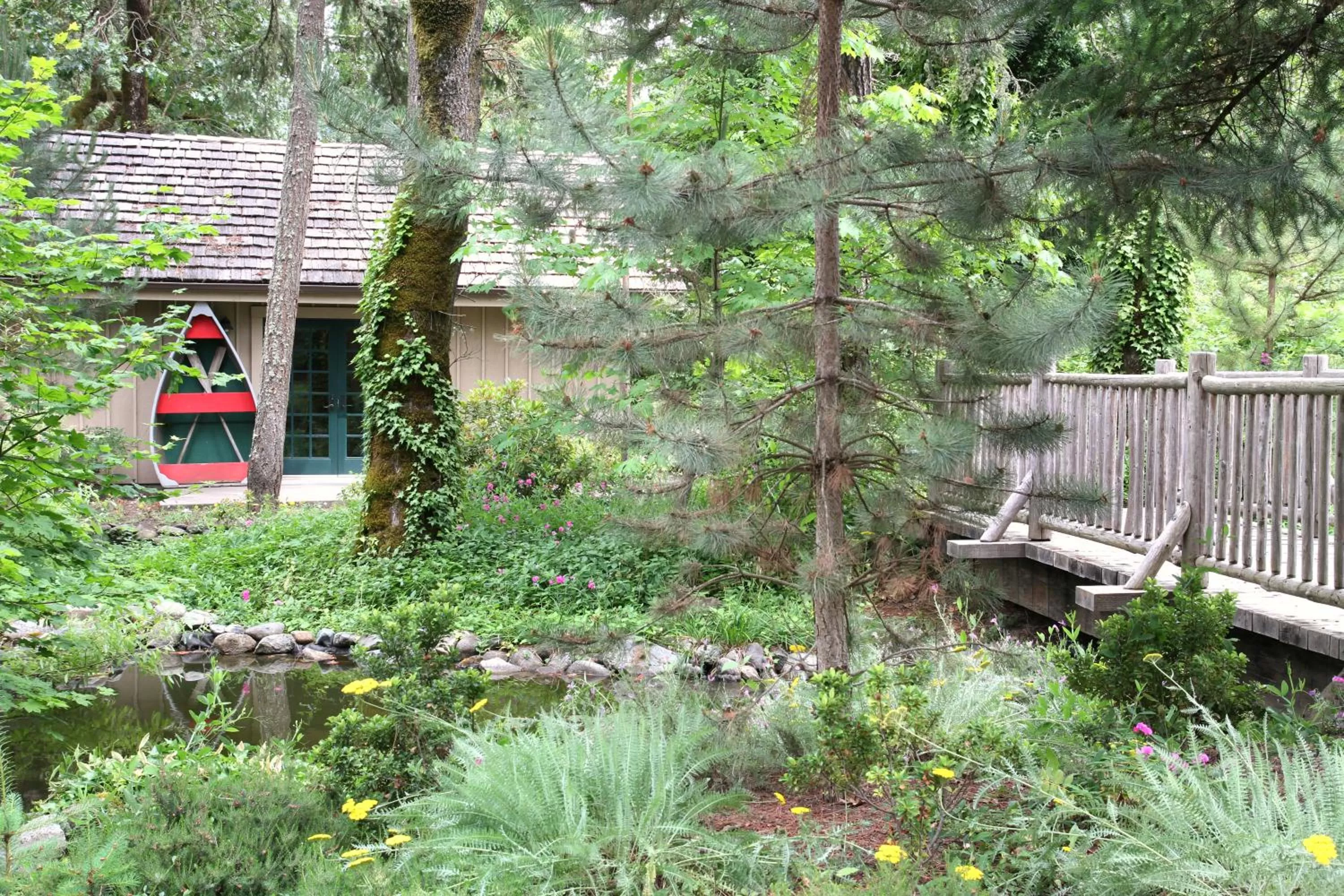 Garden in Weasku Inn