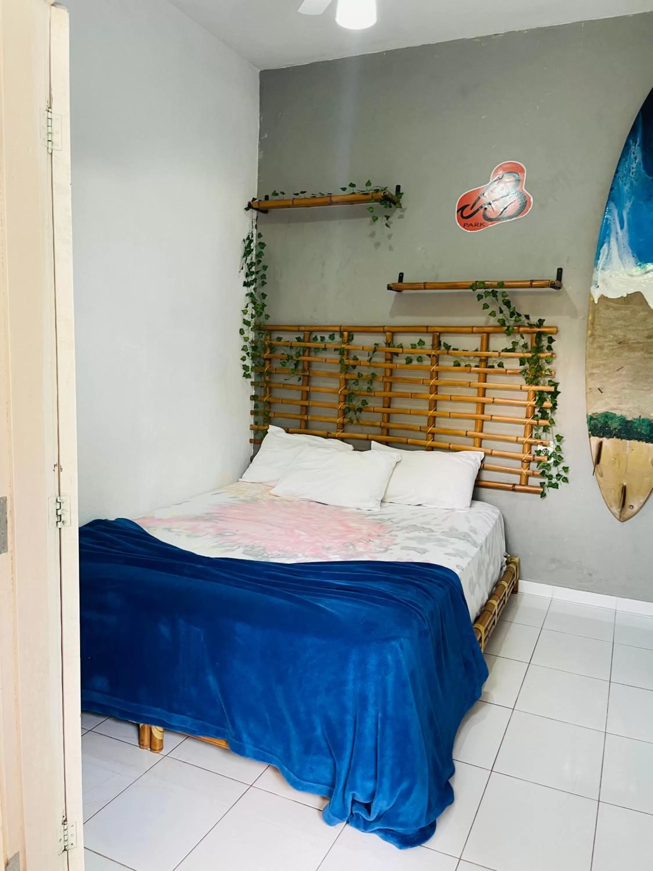 Bed in Pousada Praia do Tombo