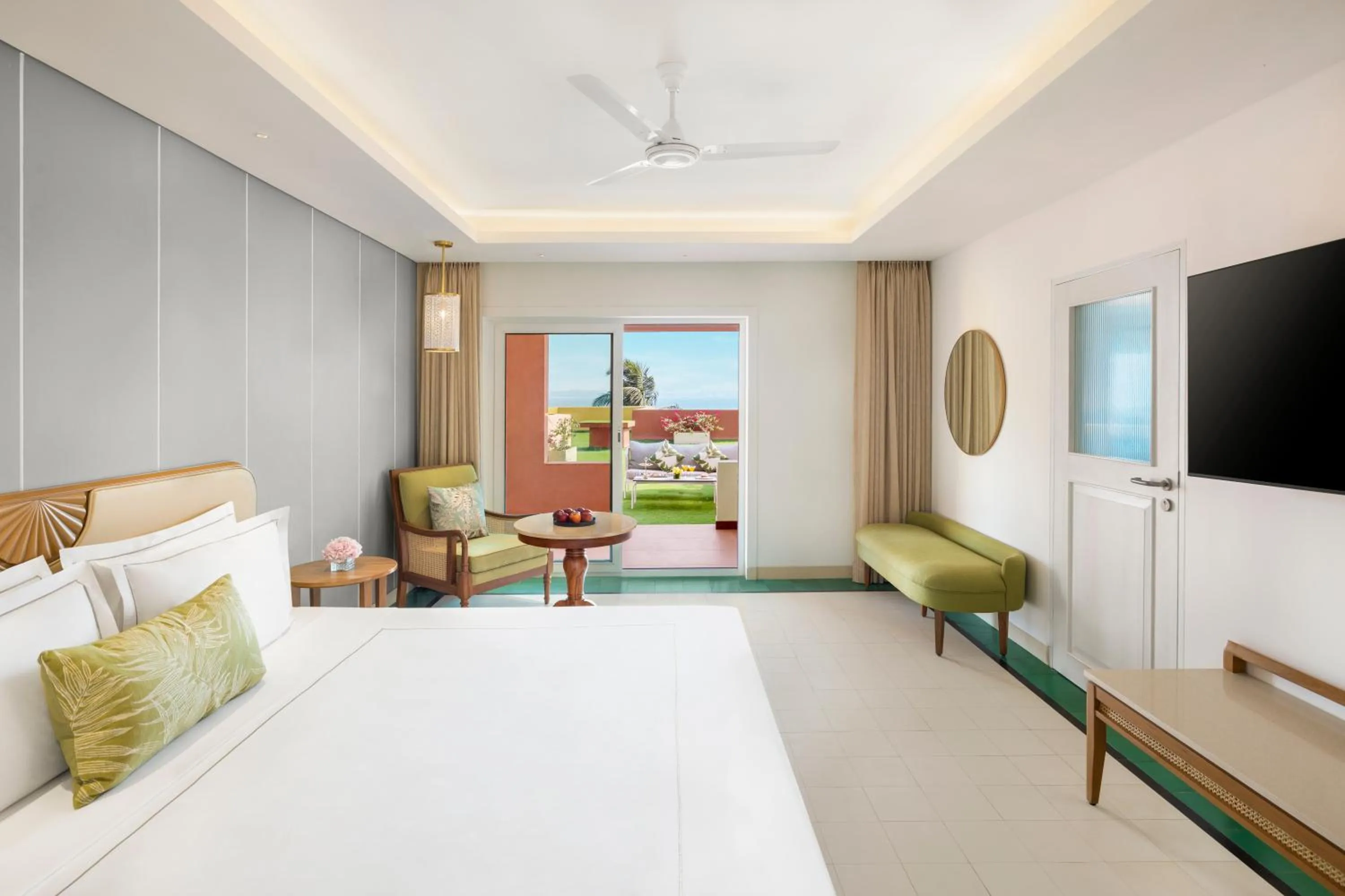 Photo of the whole room, Bed in Taj Cidade de Goa Heritage, Goa