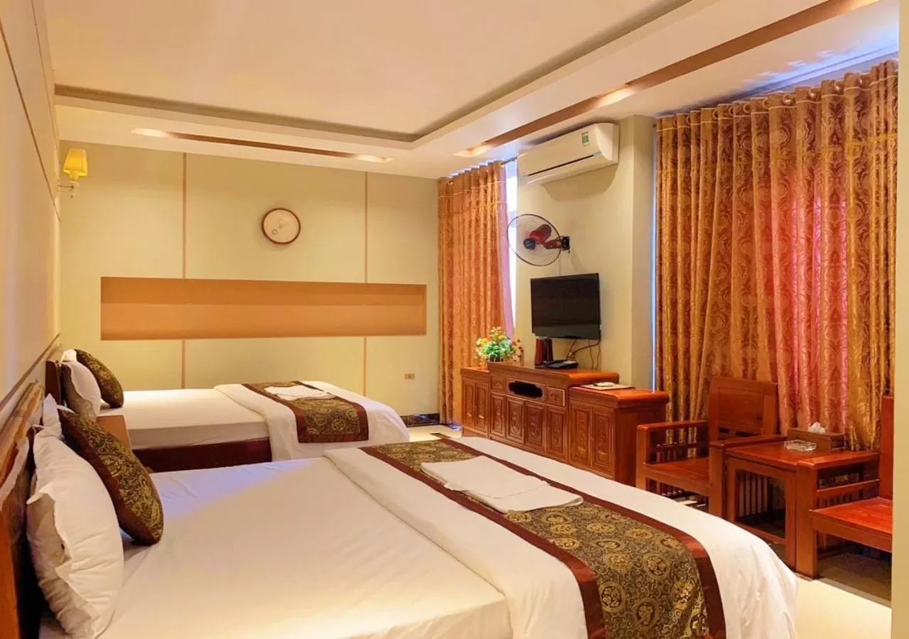 Bed in Khách Sạn Hoàng Gia 2 Lào Cai