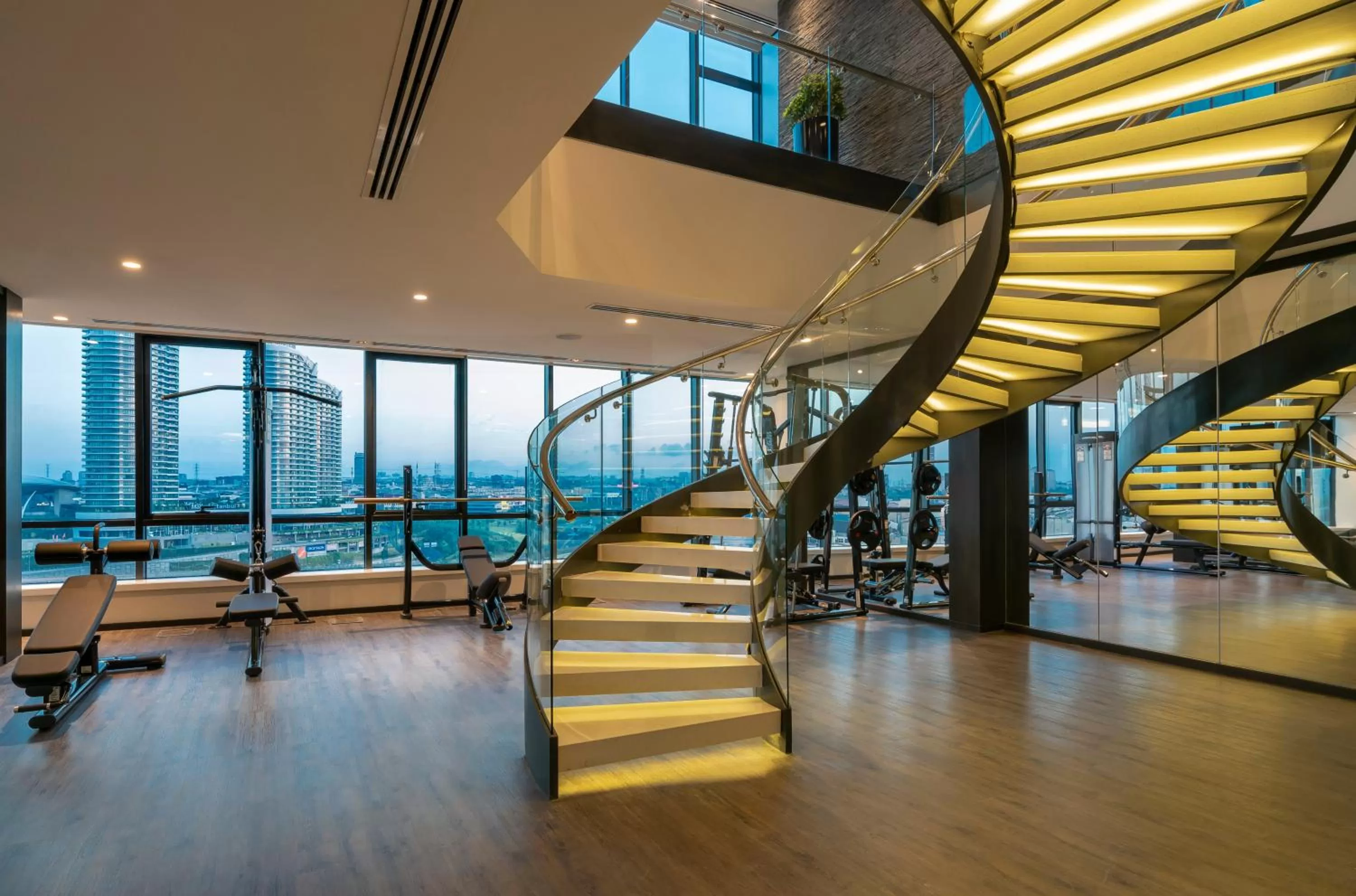Fitness centre/facilities in WestSide Residences by Rotana