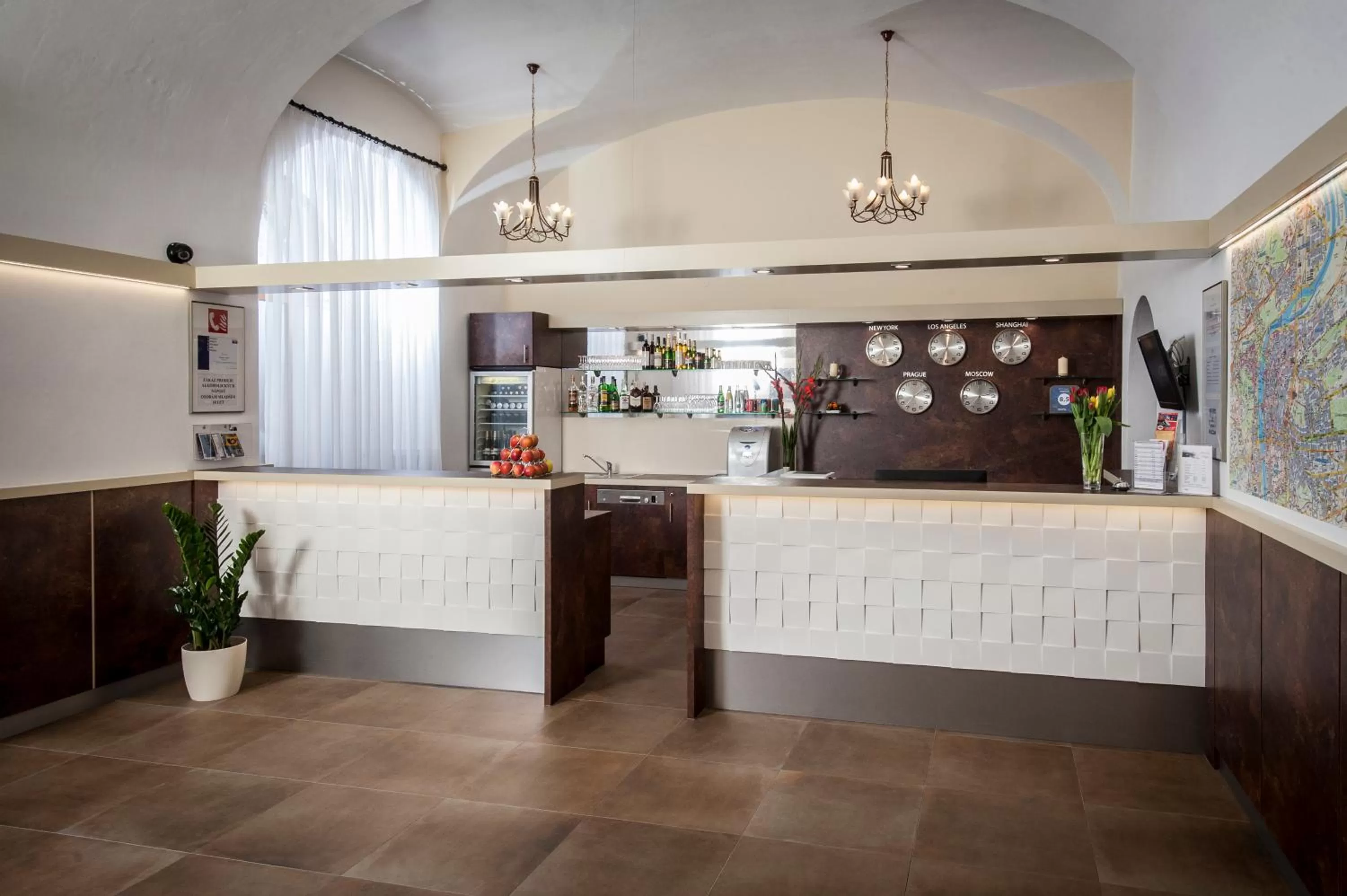 Lobby or reception in Hotel Petr