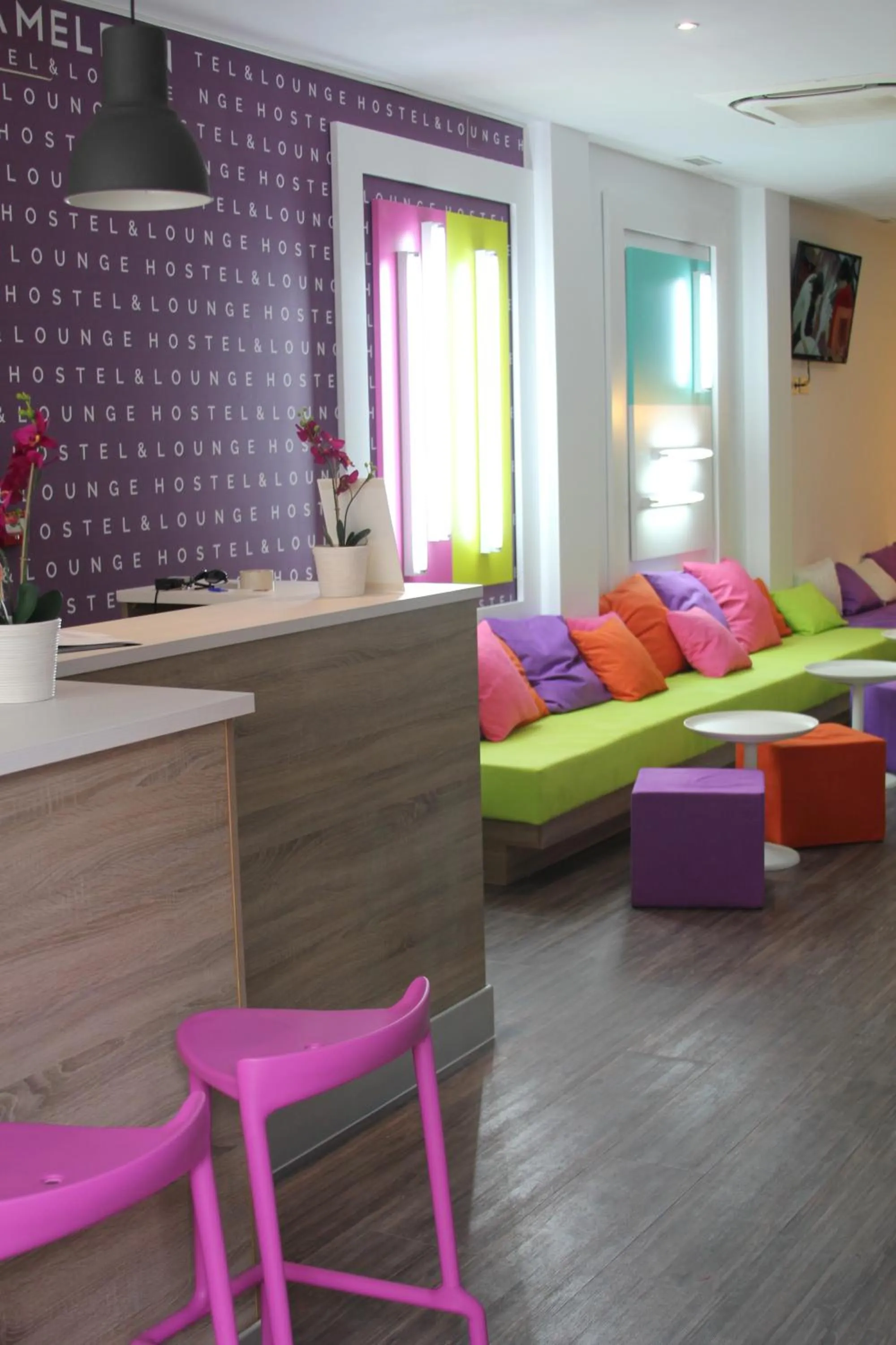 Lobby or reception in Chameleon Youth Hostel Alicante