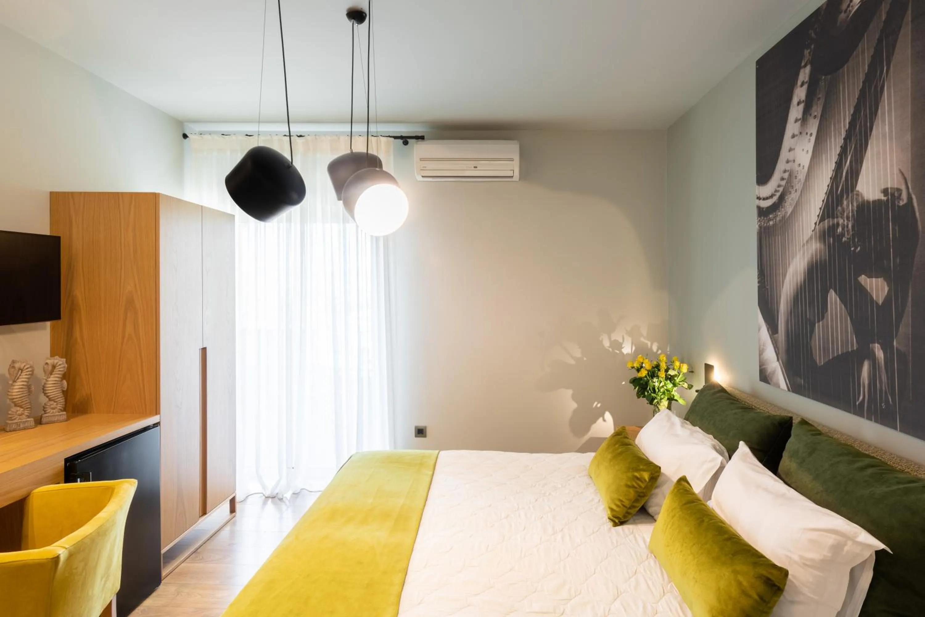 Bed in Anthemion Suites and Villas