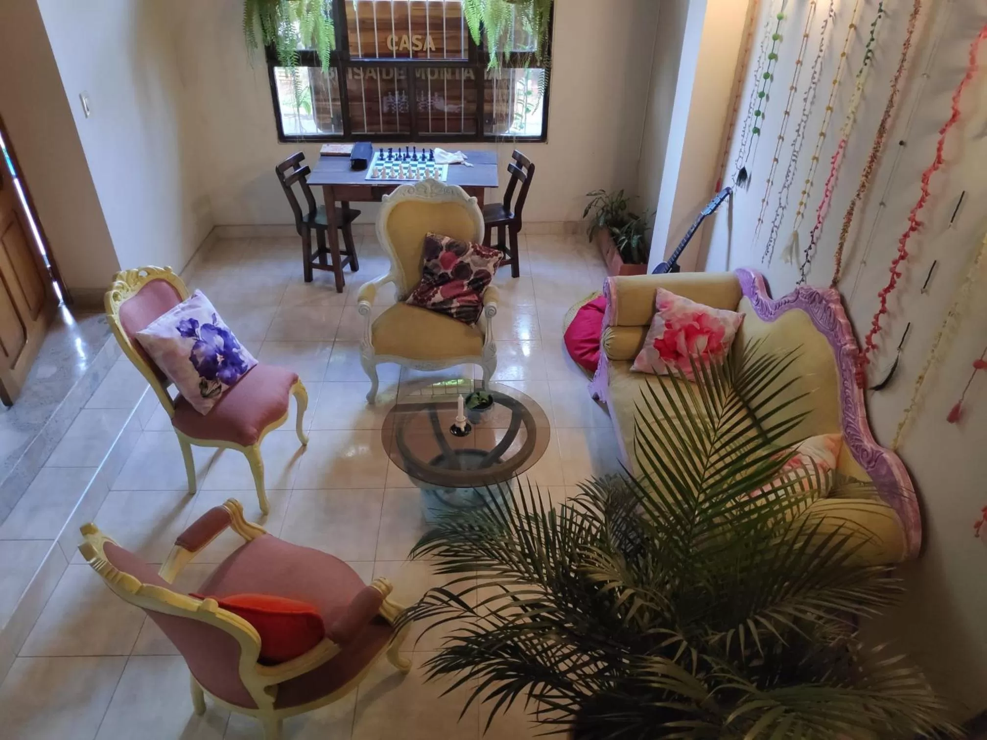 Living room in Casa Azul Boutique Hostel