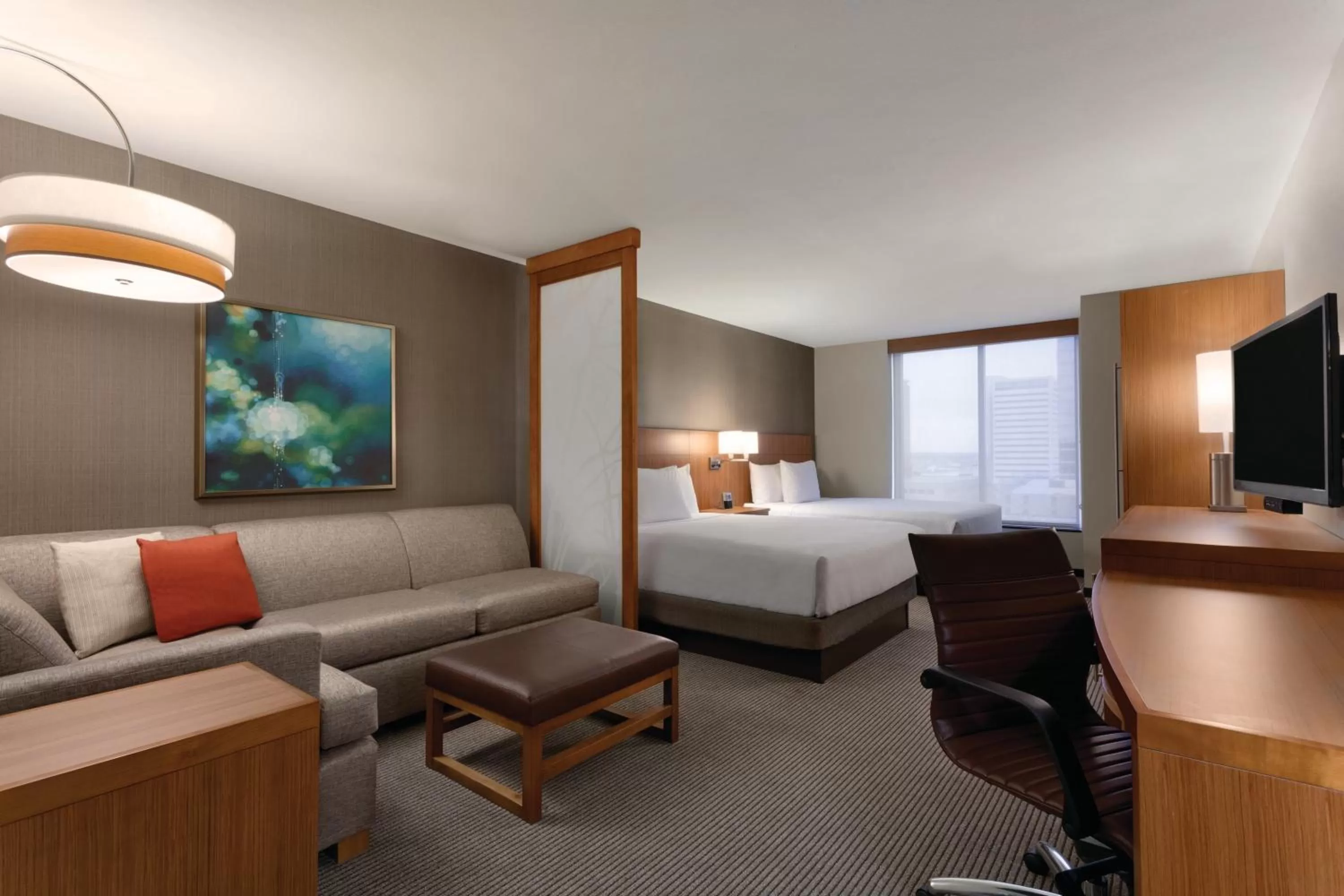 Queen Room with Two Queen Beds and Accessible Tub - Disability Access in Hyatt Place Omaha/Downtown-Old Market