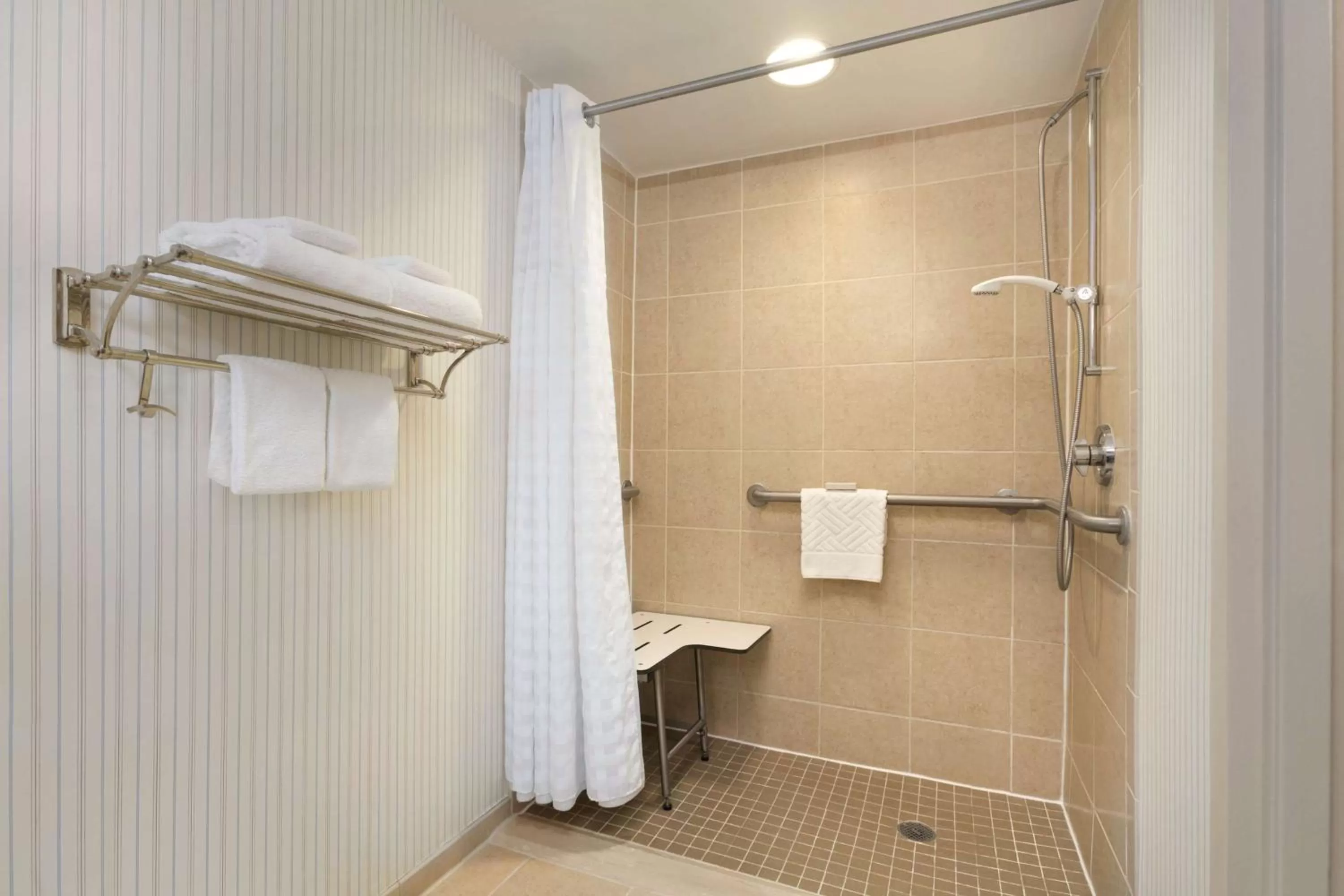 Queen Room with Mobility Accessible Bath Tub in Hilton Meadowlands