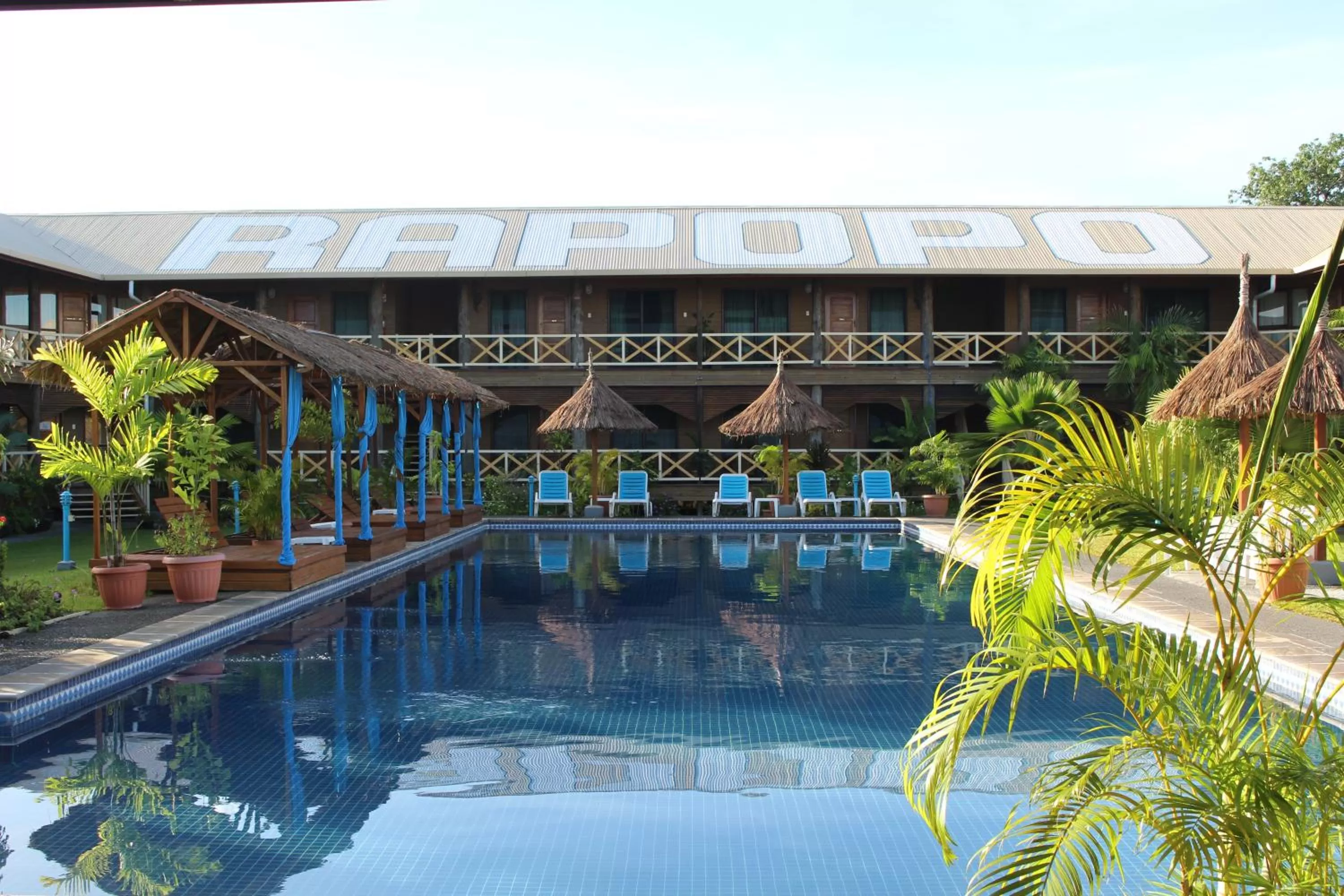 Pool view in Rapopo Plantation Resort