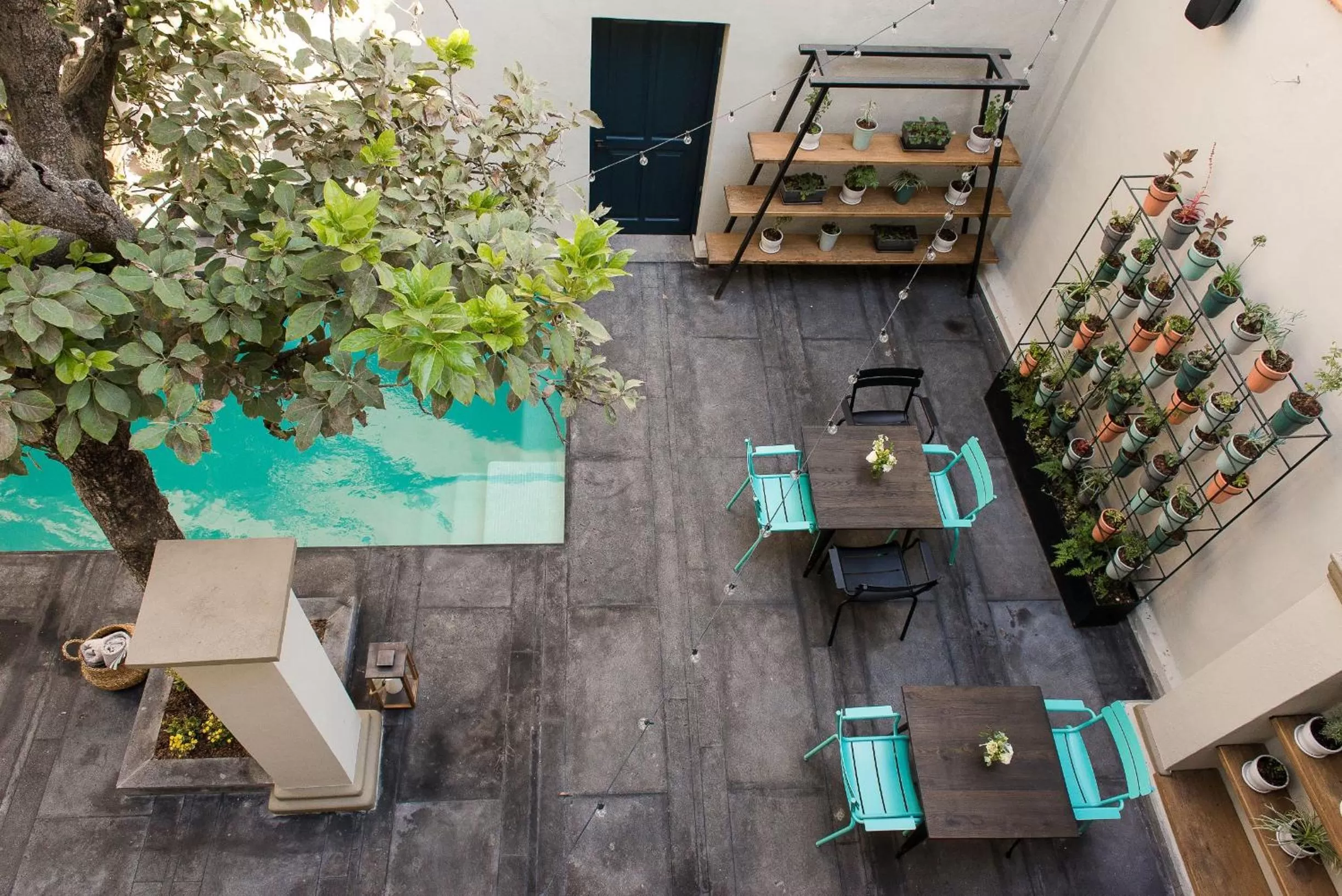 Patio in Antigua Trece Hotel Fusión & SPA