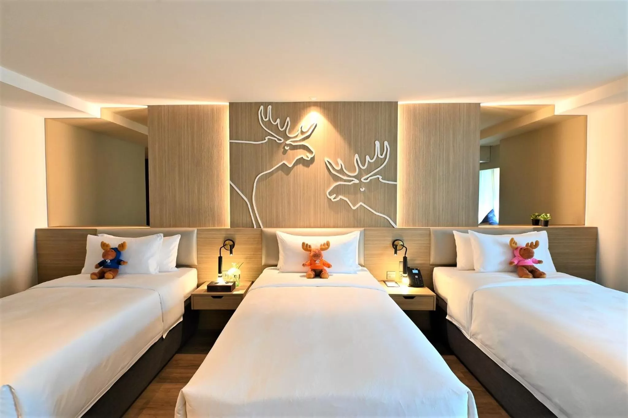 Bed in Moose Hotel Nimman