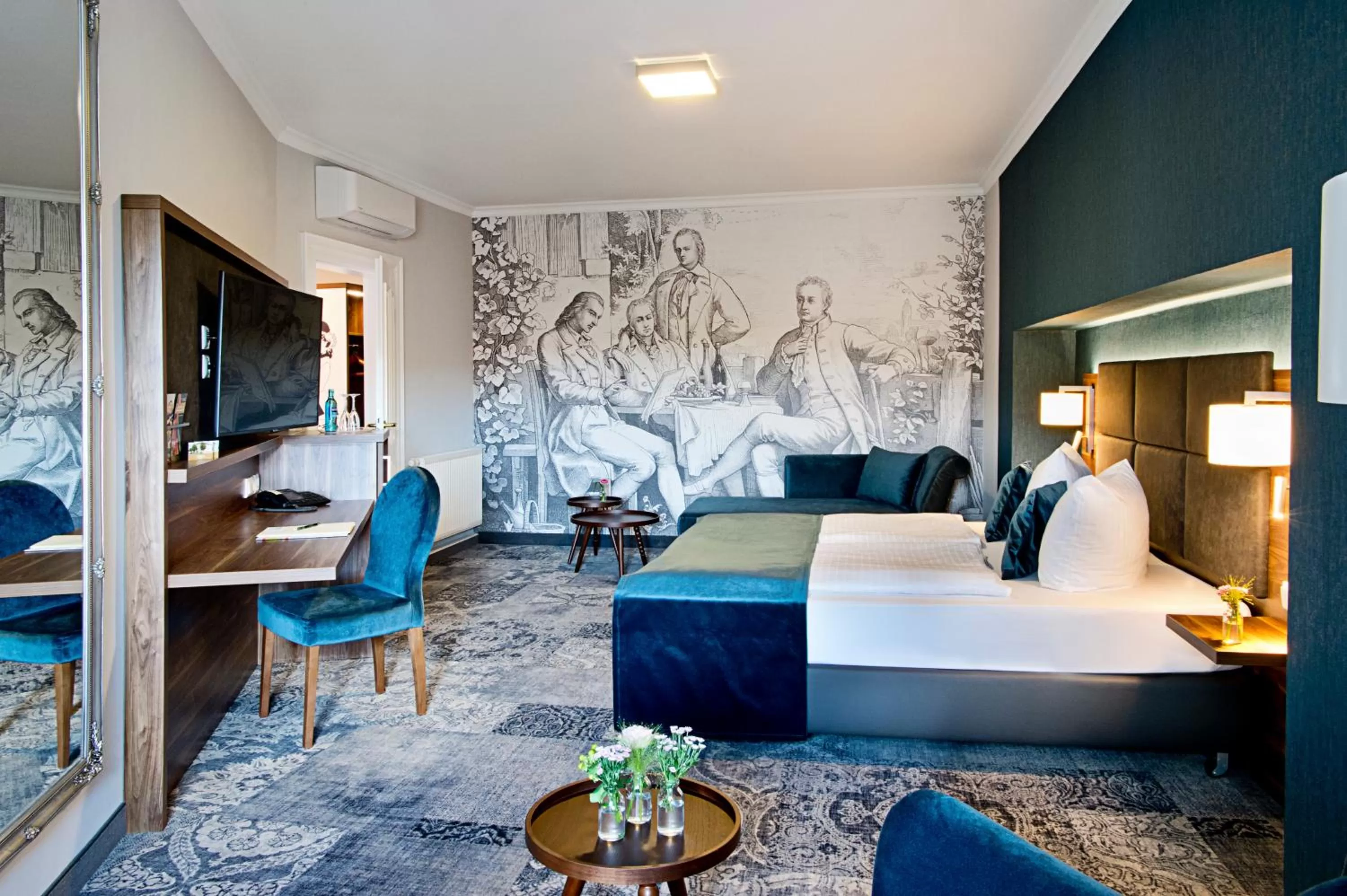 Photo of the whole room, Bed in Schwarzer Bär Jena