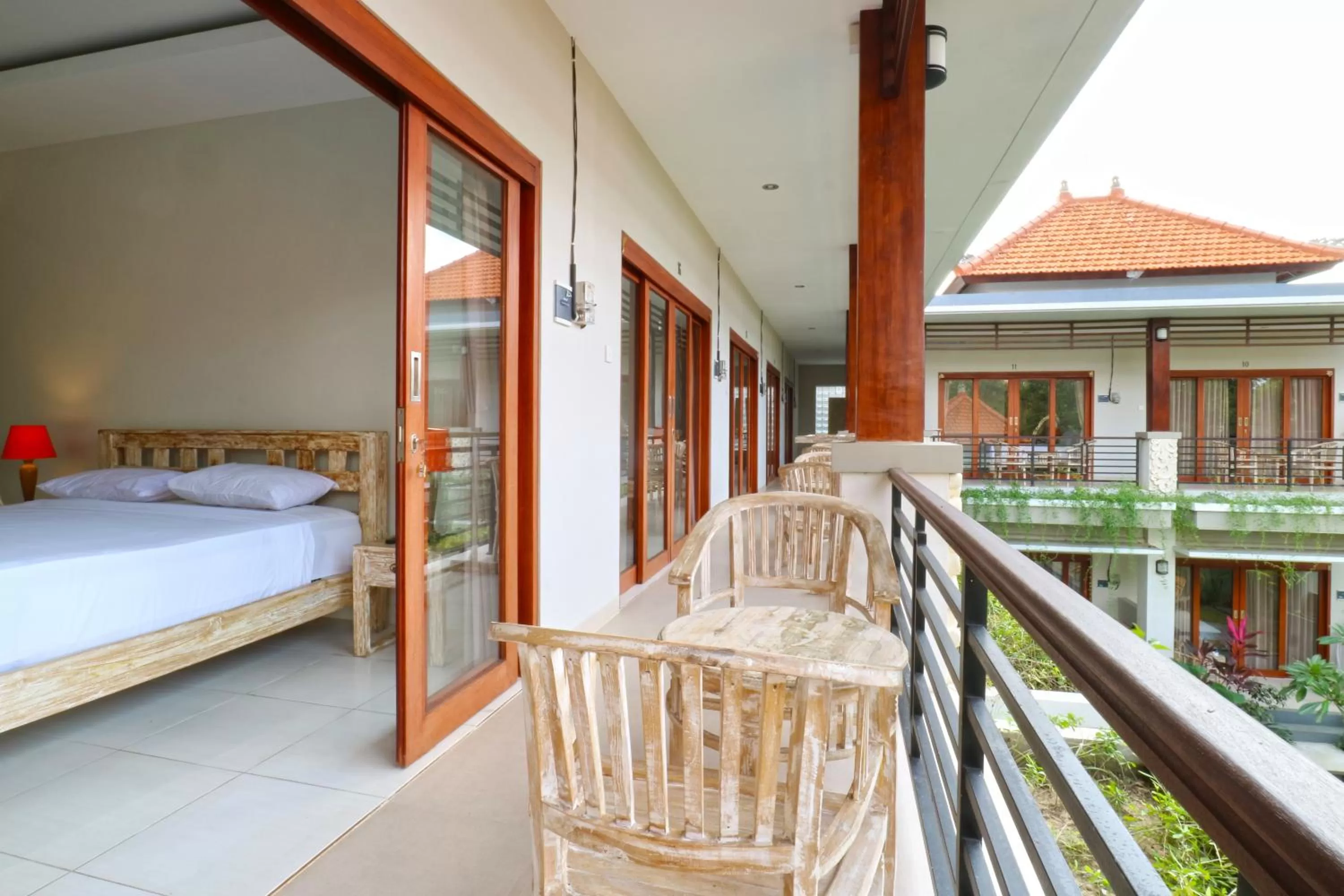 Balcony/Terrace, Bed in Avisara Villa & Suite