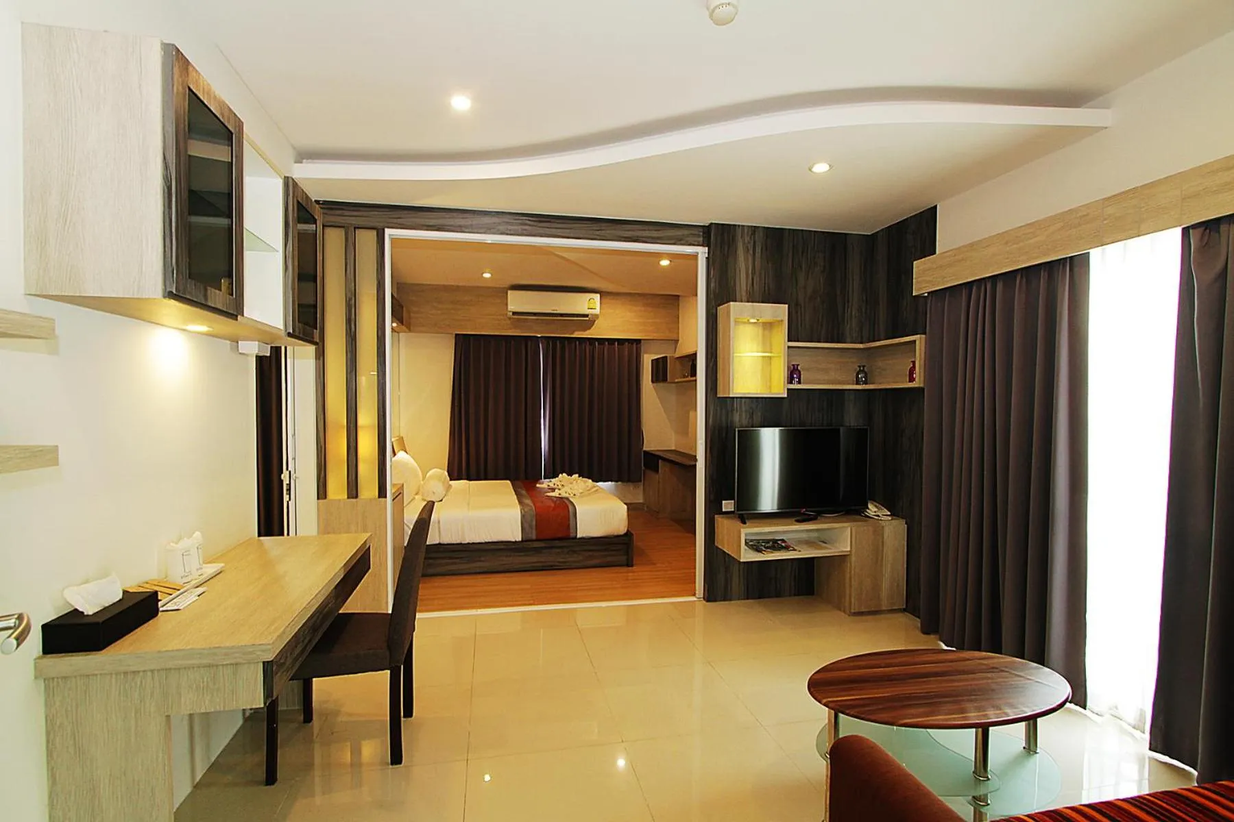 Bed in The Contrast i Hotel