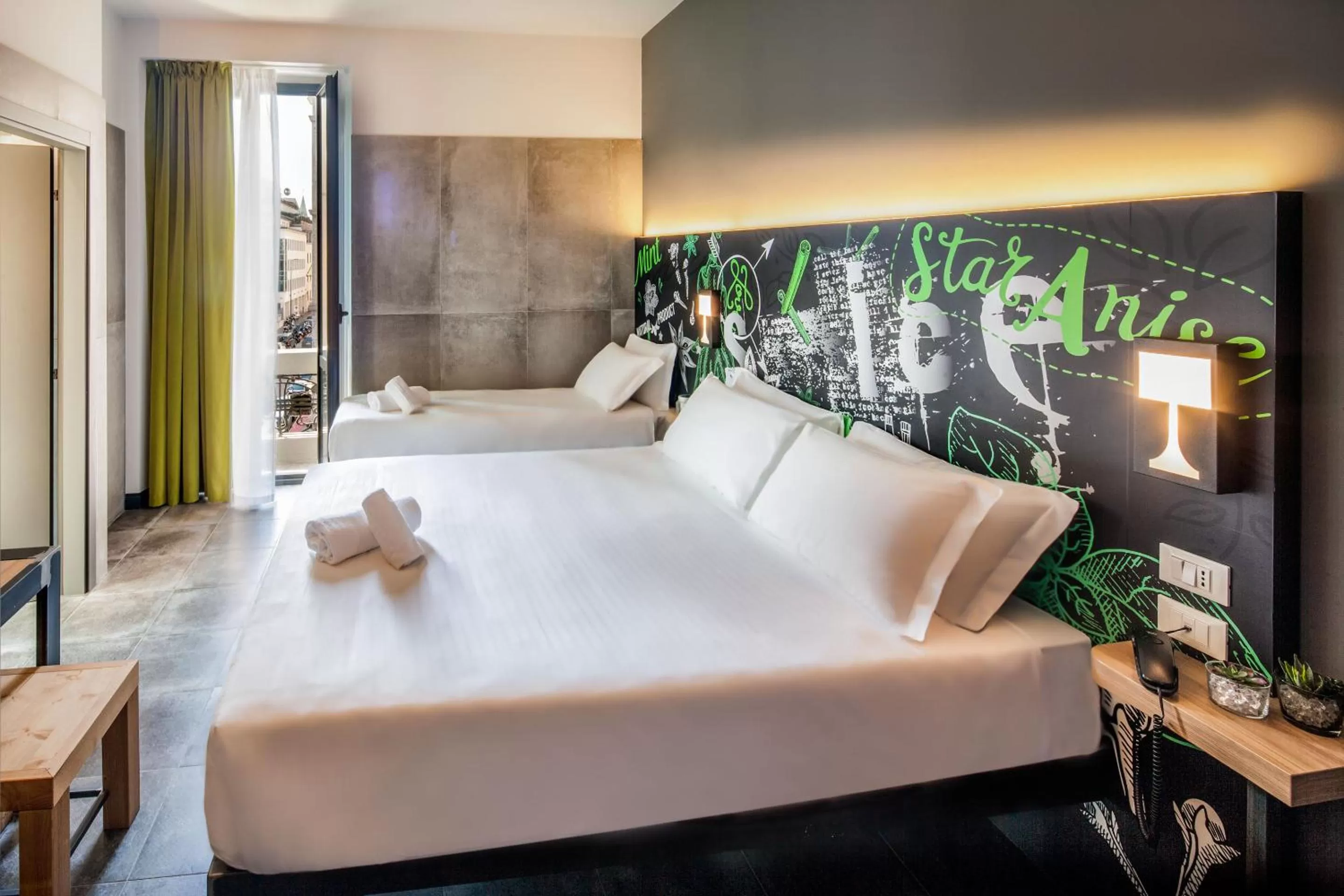 Bedroom, Bed in Spice Hotel Milano