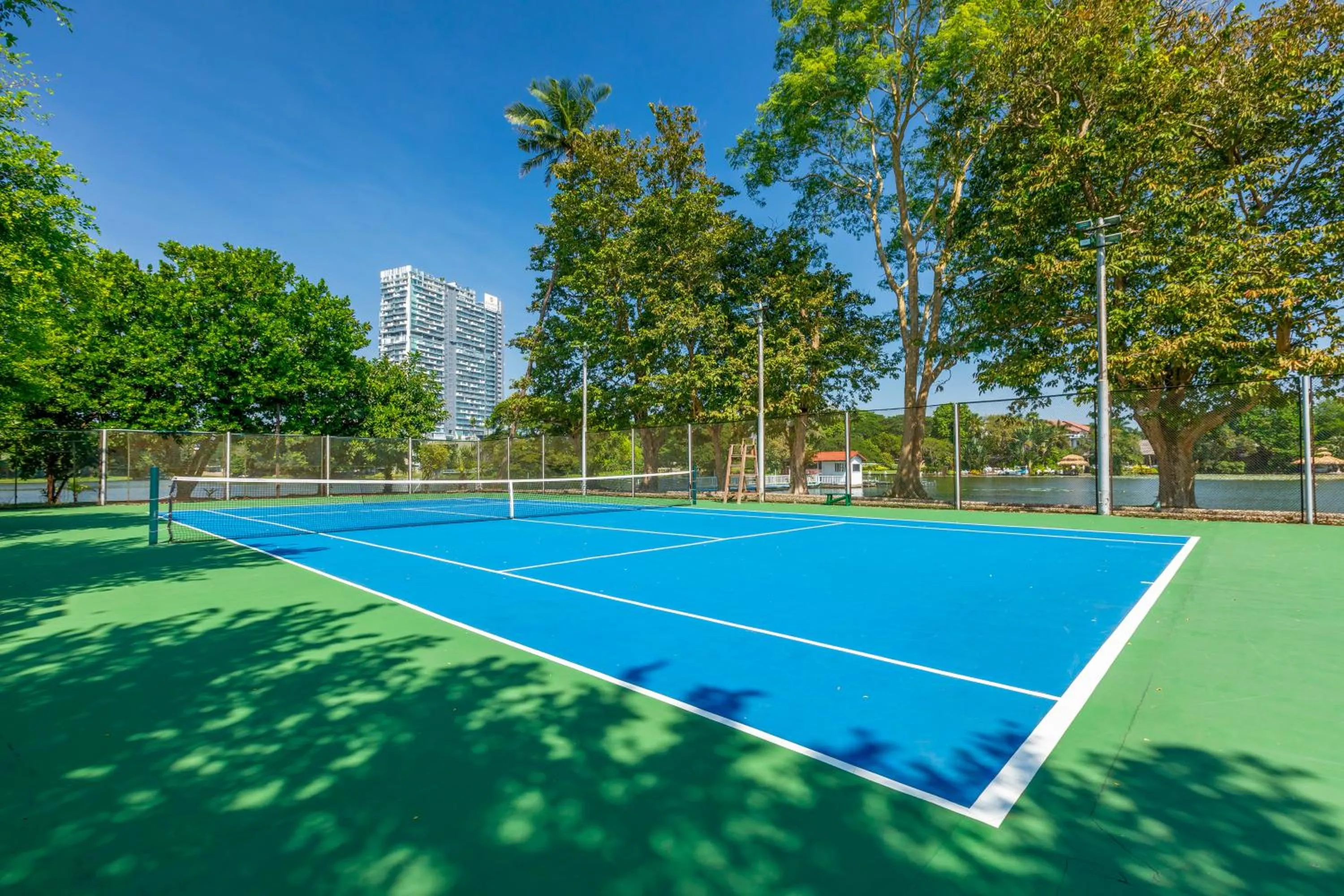 Tennis court in Inya Lake Hotel Yangon