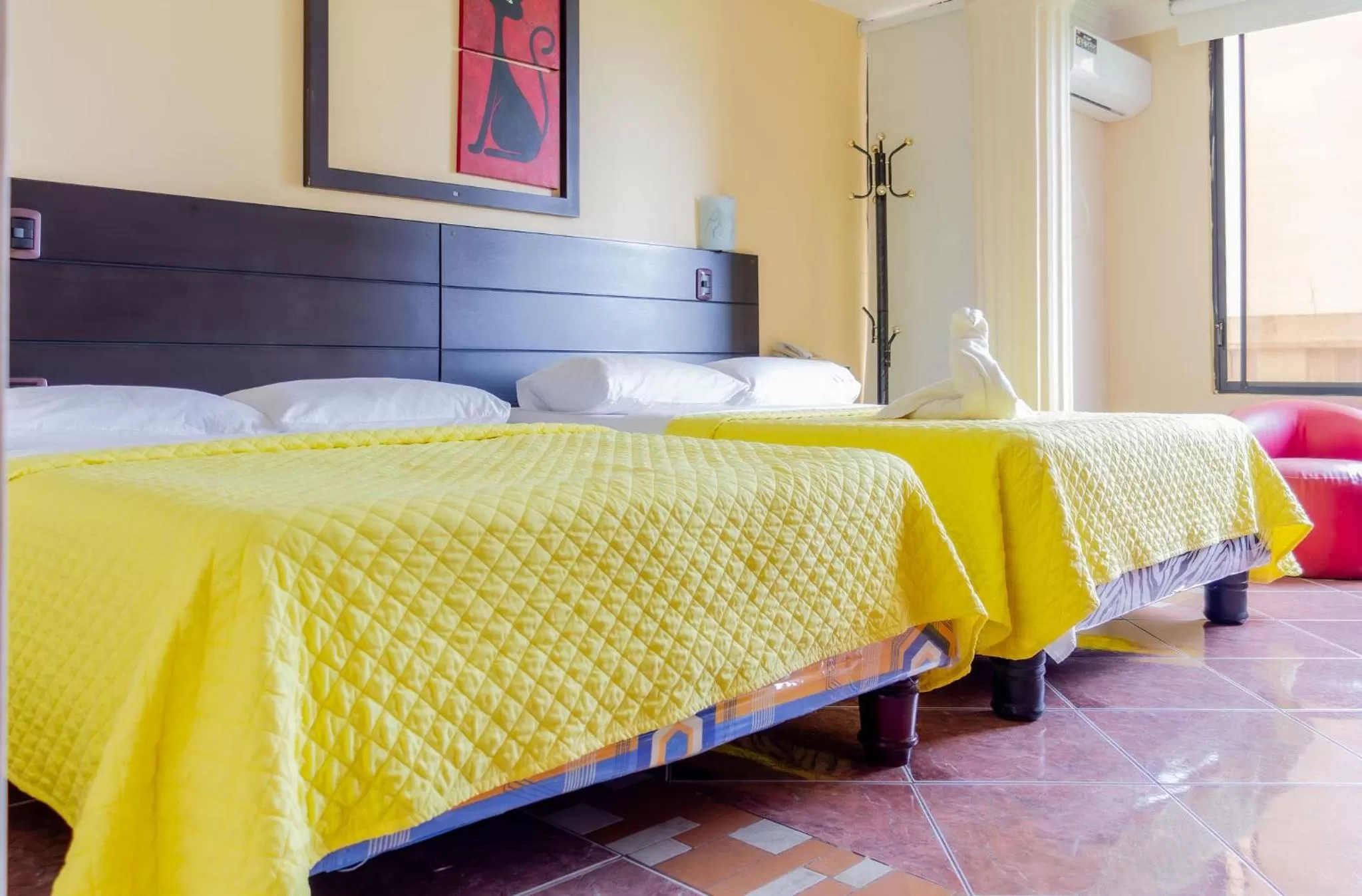 Bed in Hostal Antares