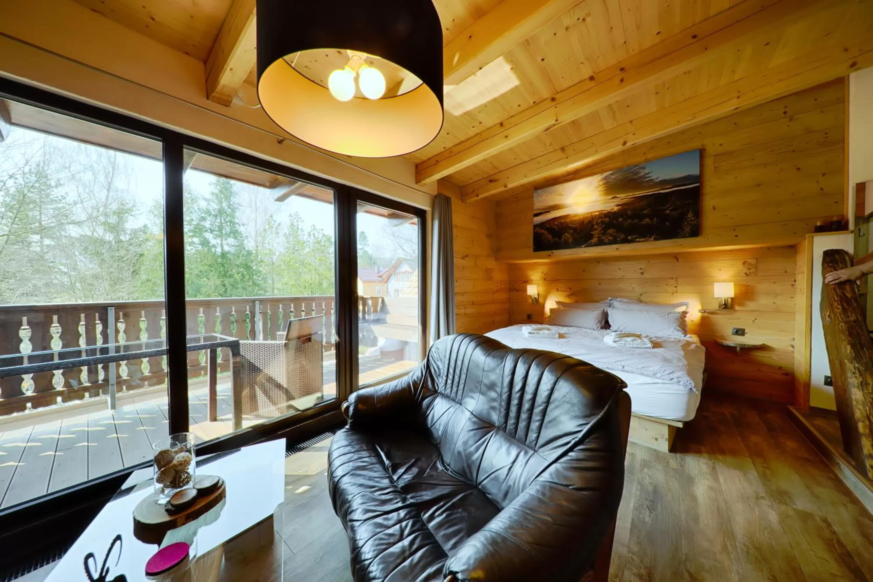 Photo of the whole room, Bed in Sennerhütte Landhotel