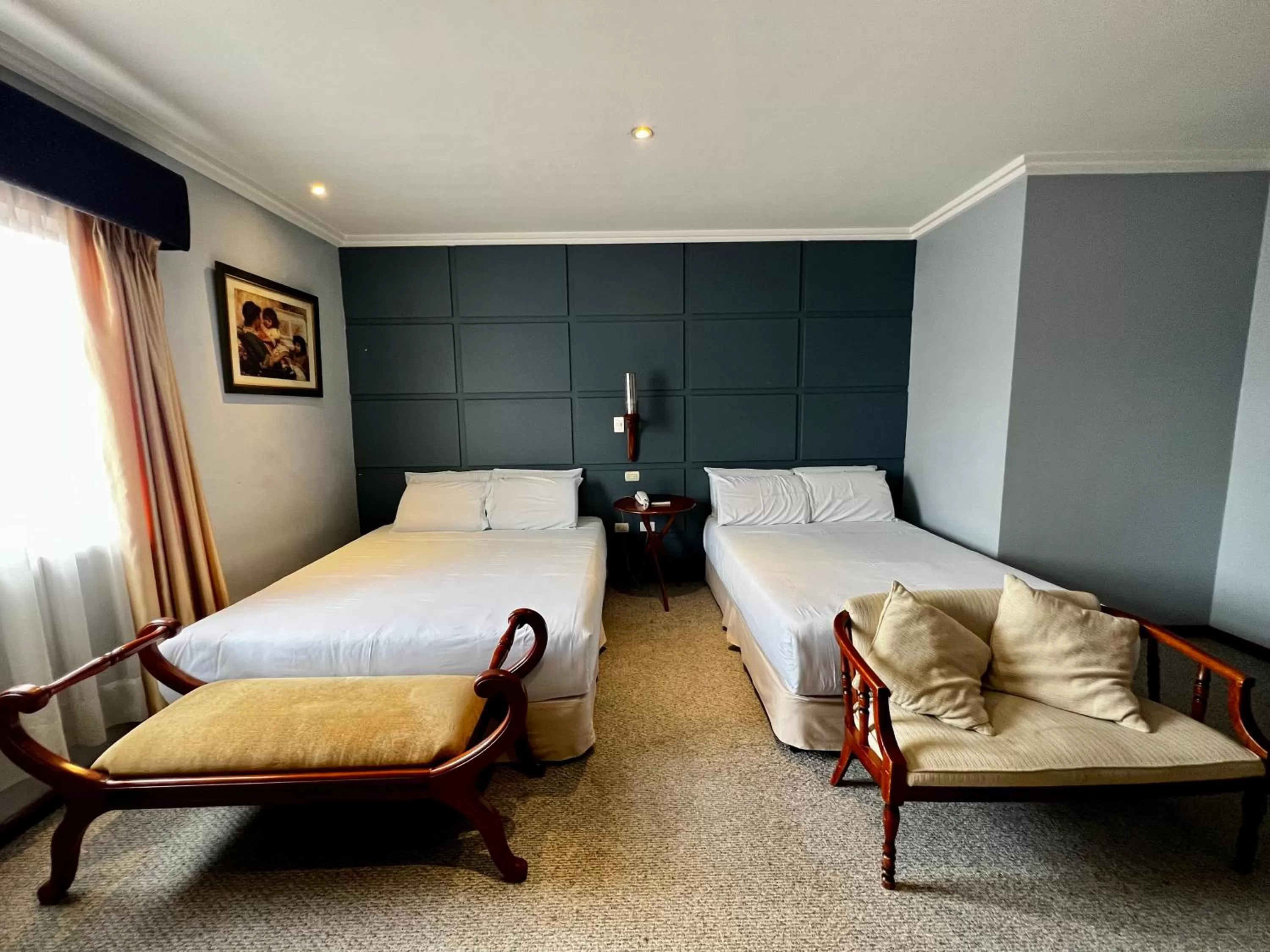 Bed in Hotel Carvallo