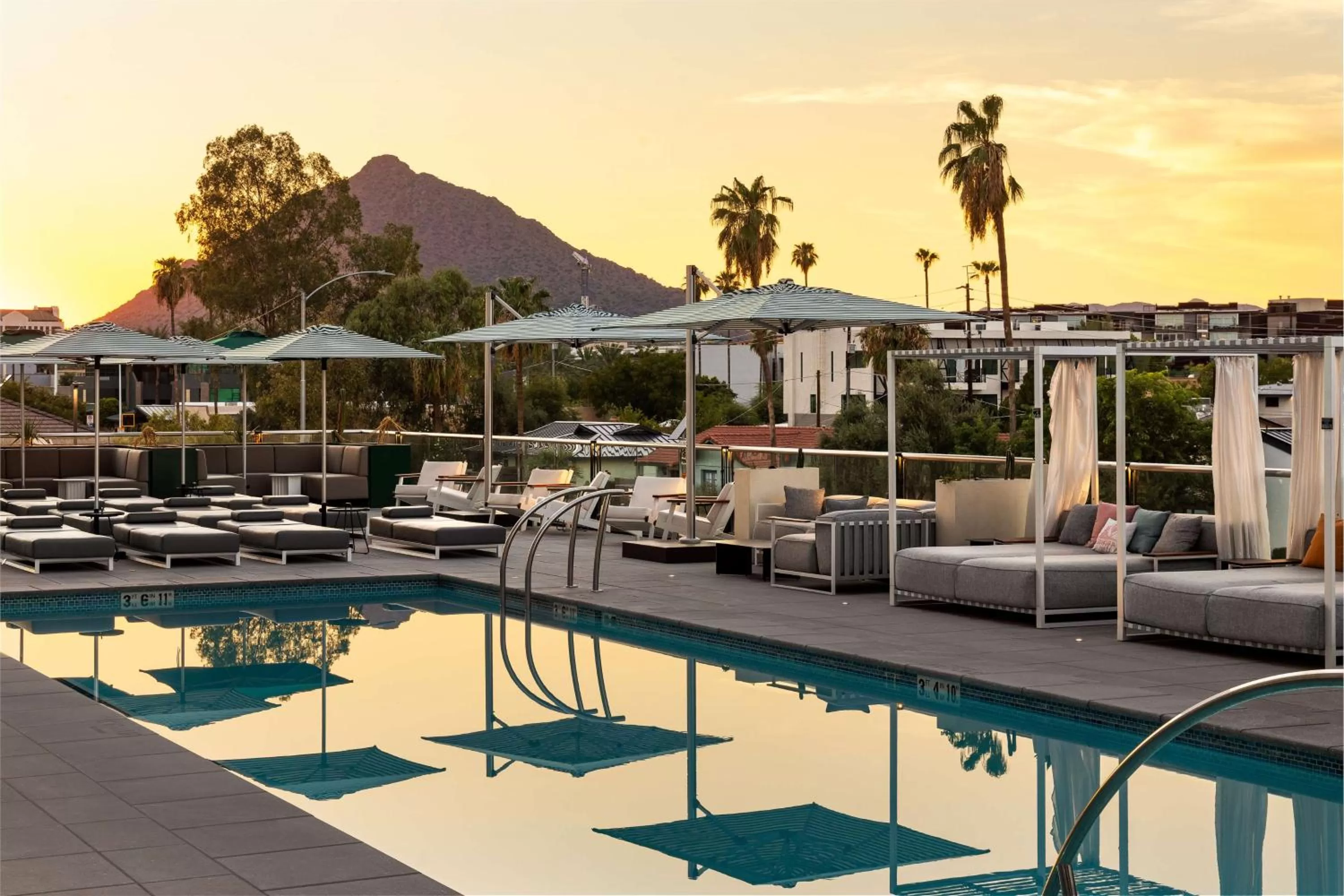 Pool view in Senna House Hotel Scottsdale, Curio Collection By Hilton