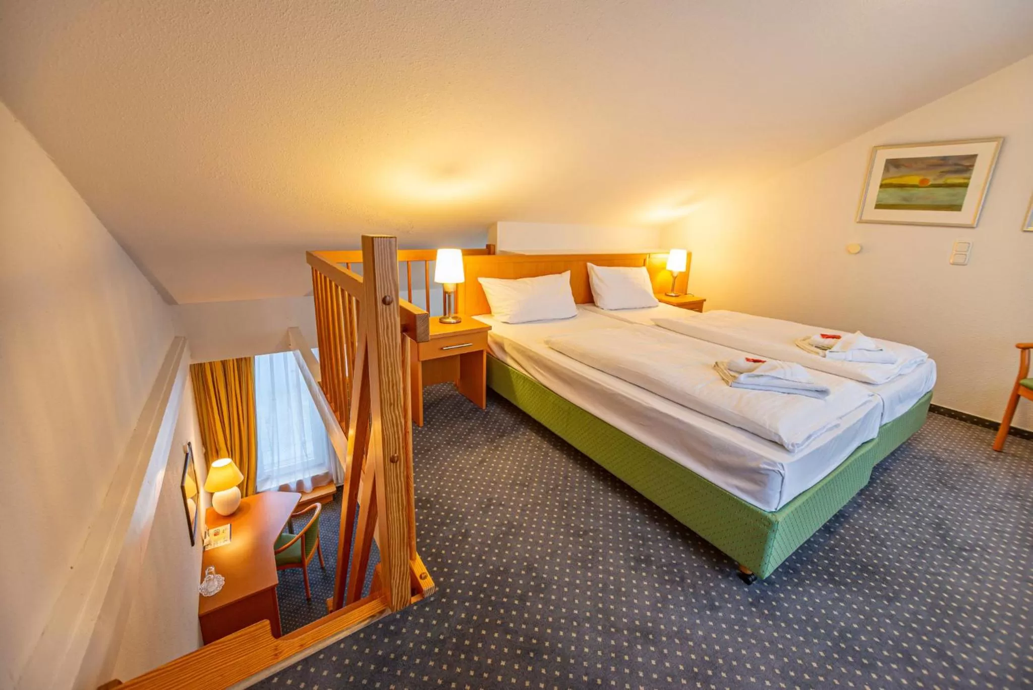 Photo of the whole room, Bed in Hotel Rostock West im "Kritzmow Park"
