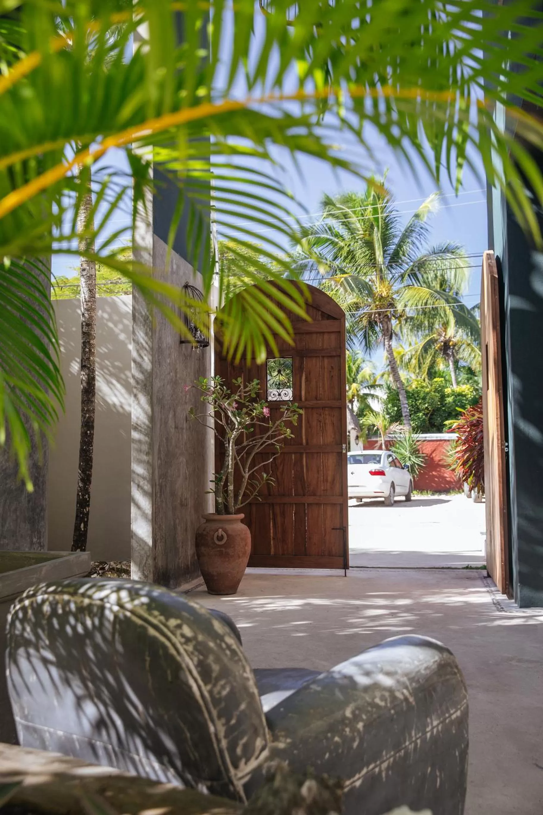 Garden view in Villas H2O