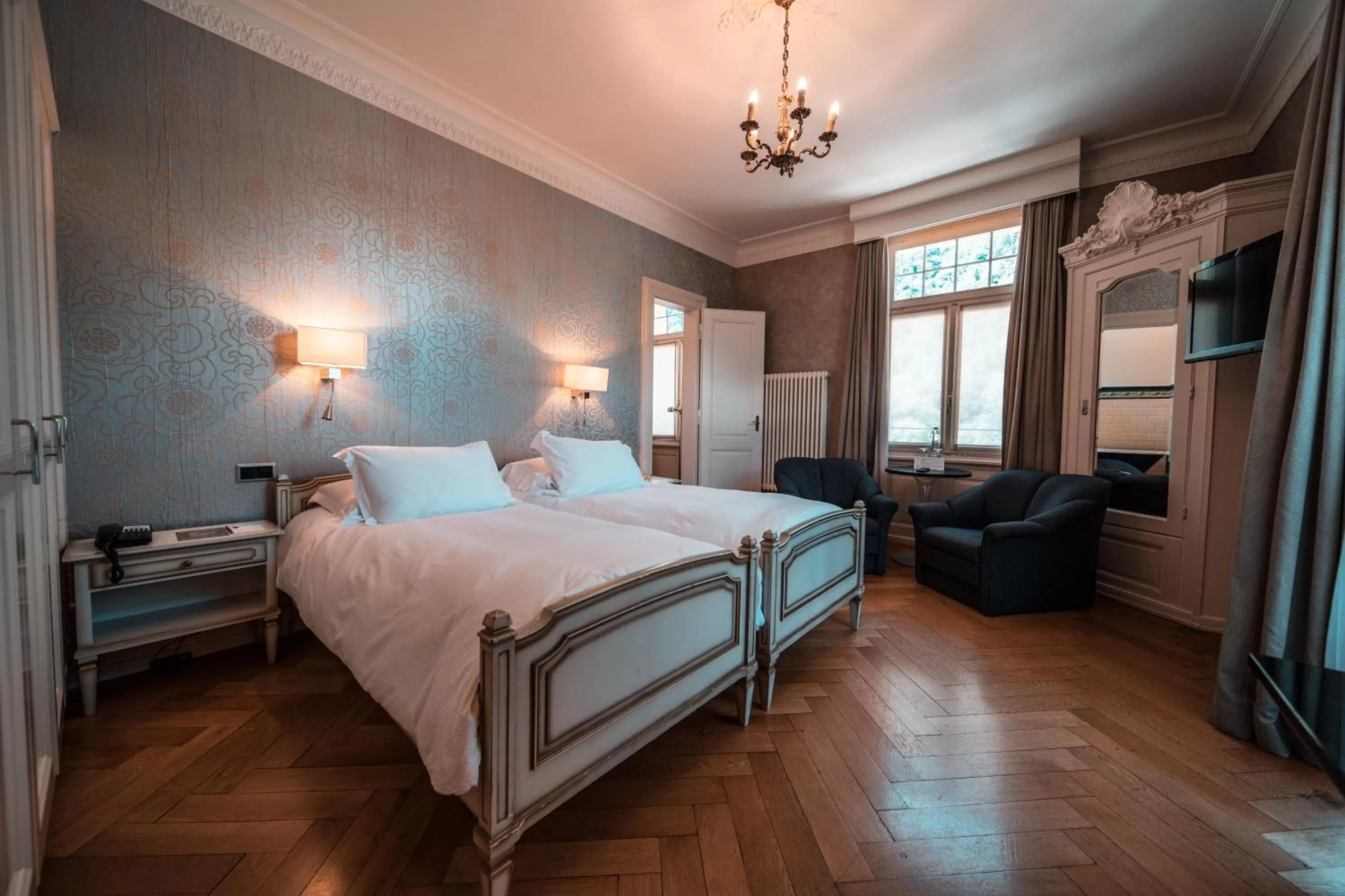 Bedroom, Bed in Royal St. Georges Hotel Interlaken - MGallery Collection