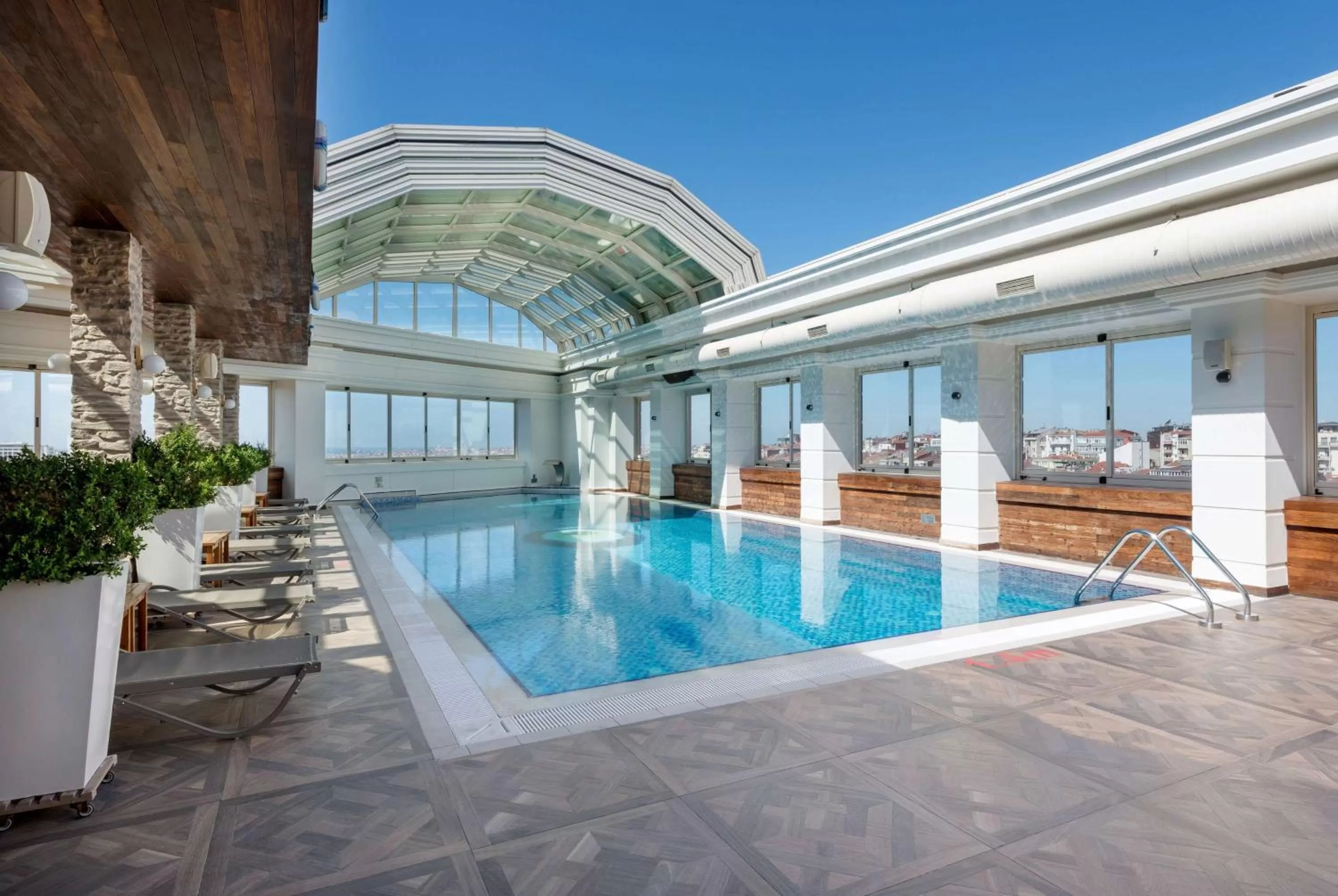 Pool view in Ramada Plaza By Wyndham Istanbul City Center