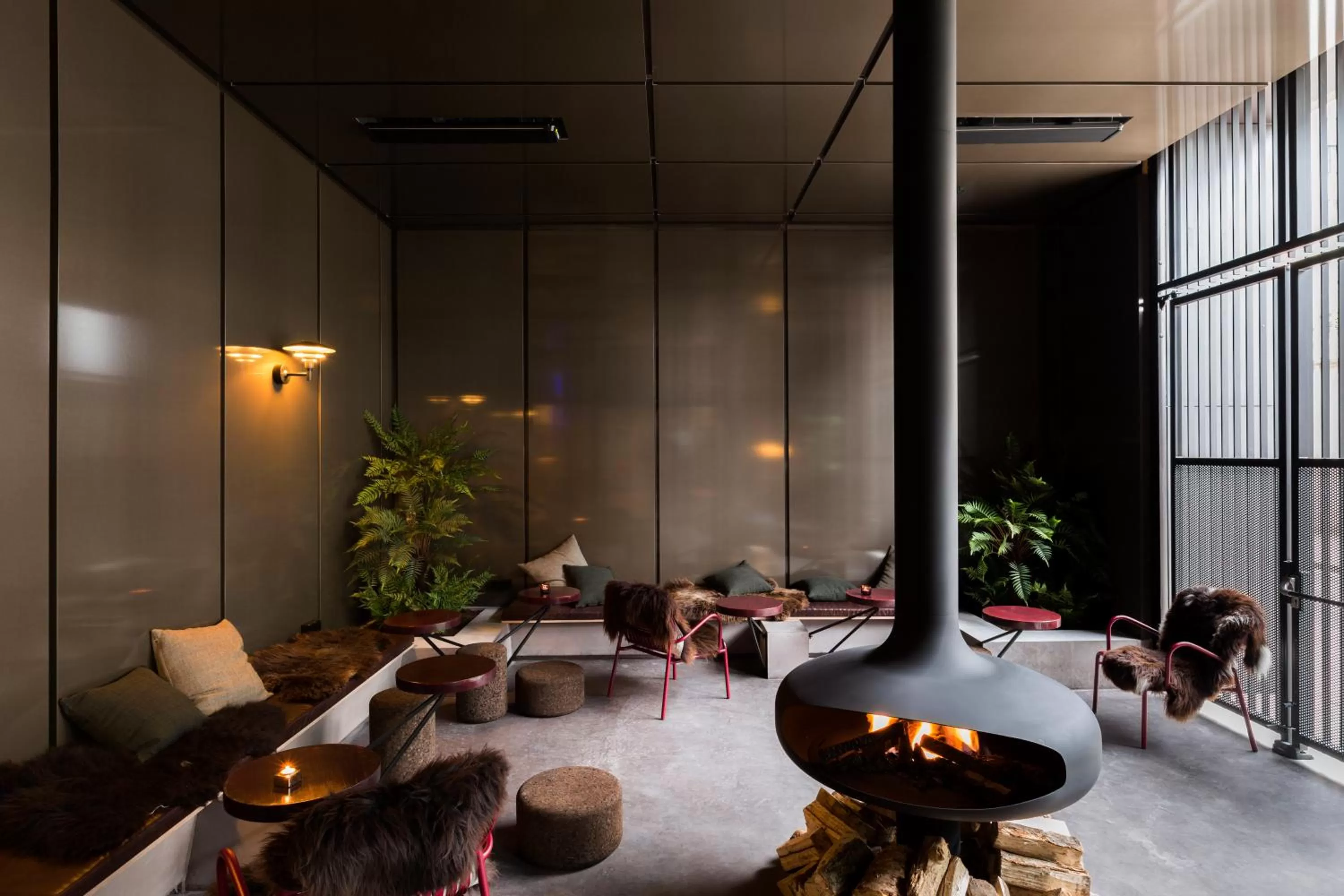 Seating area in YUST Antwerp