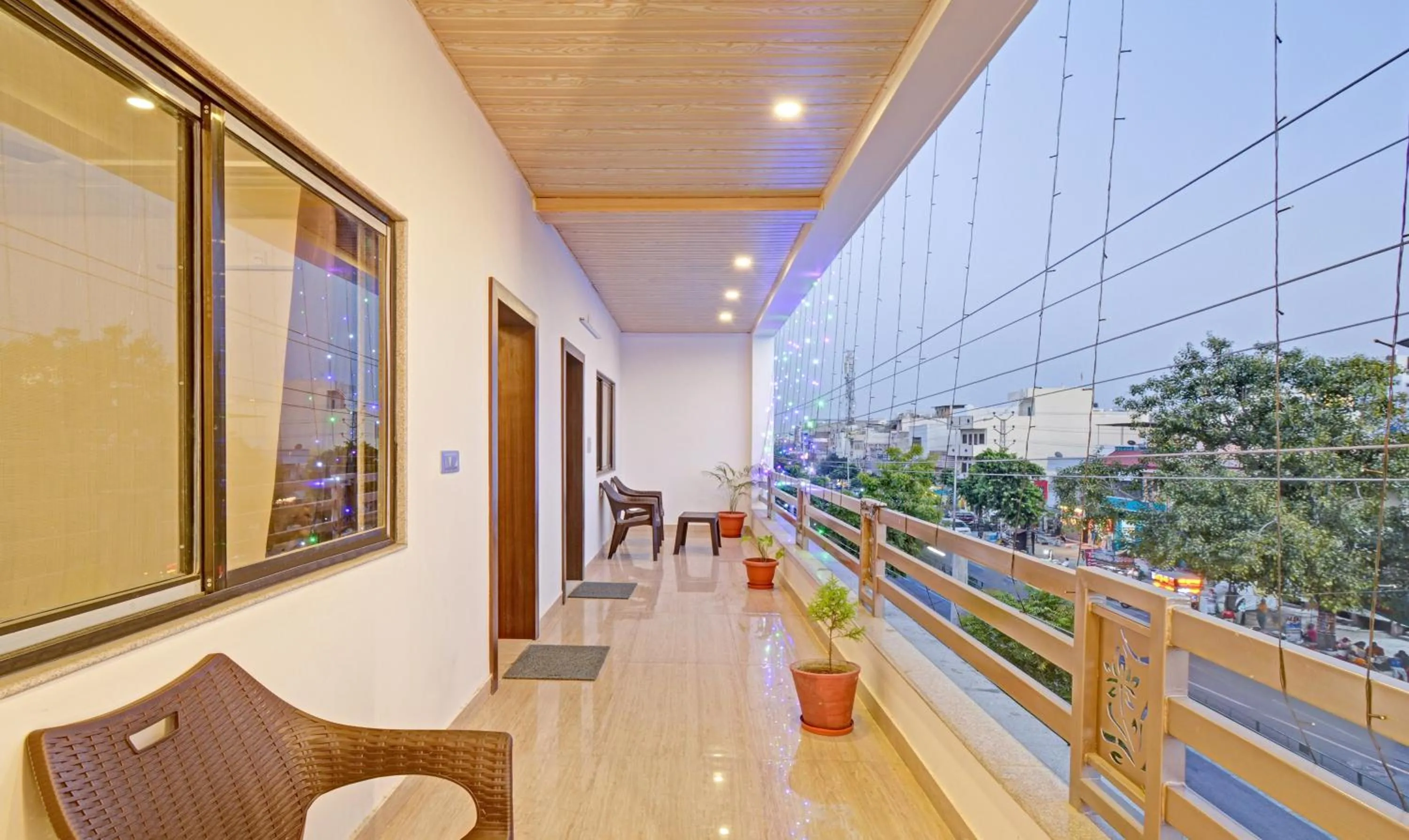 Balcony/Terrace in Treebo Paras Raj Near City Palace