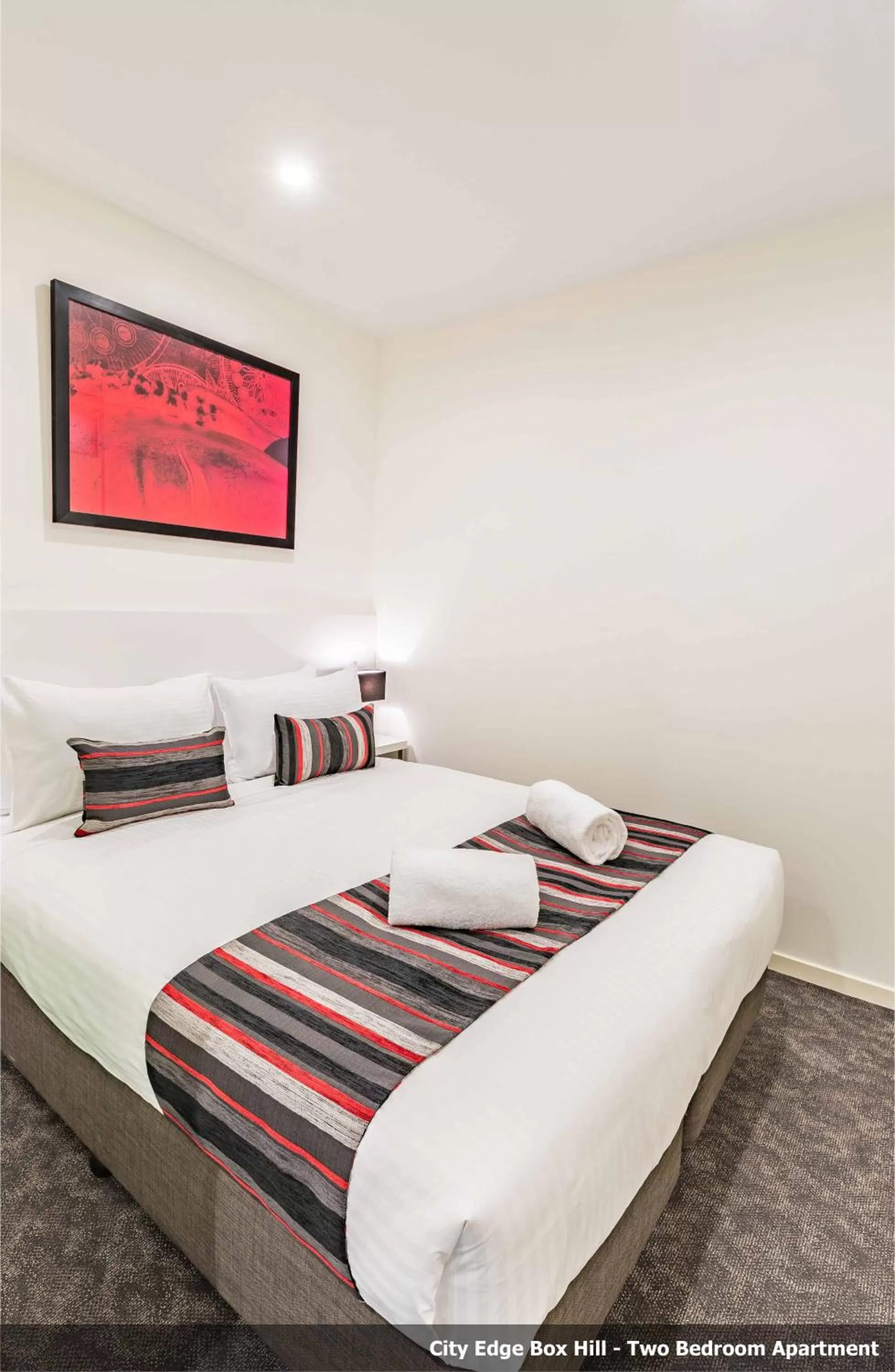 Photo of the whole room, Bed in Comfort Apartments Box Hill